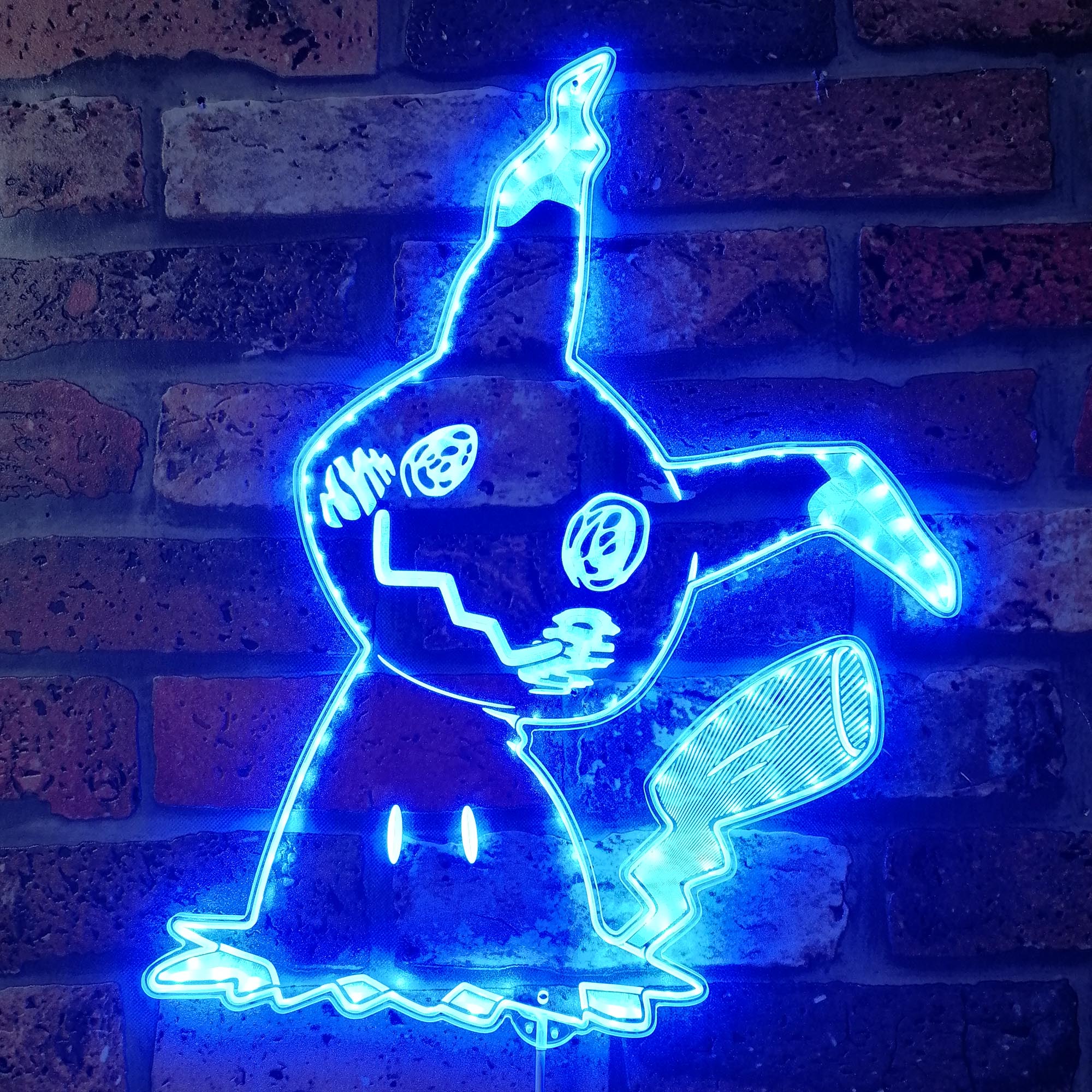 Mimikyu Pokemon Neon RGB Edge Lit LED Sign