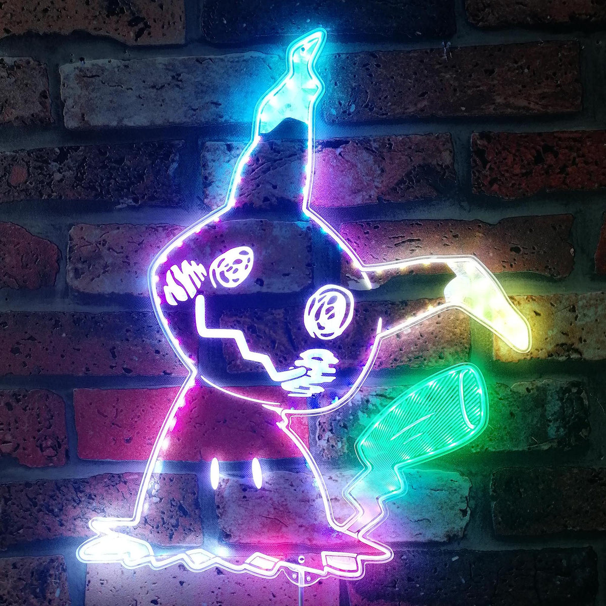 mimikyu pokemon Dynamic RGB Edge Lit LED Sign | PROLEDSIGN