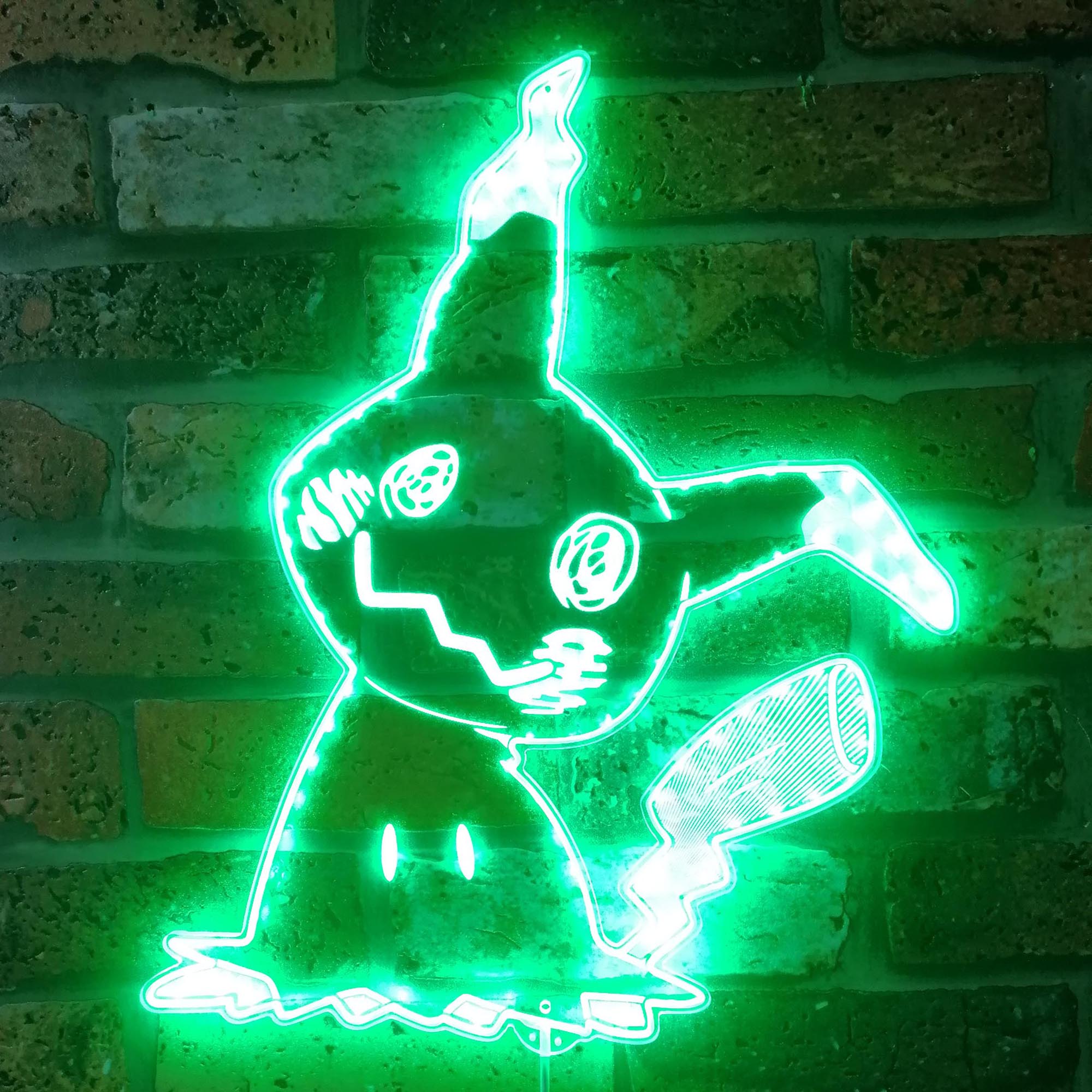 Mimikyu Pokemon Neon RGB Edge Lit LED Sign