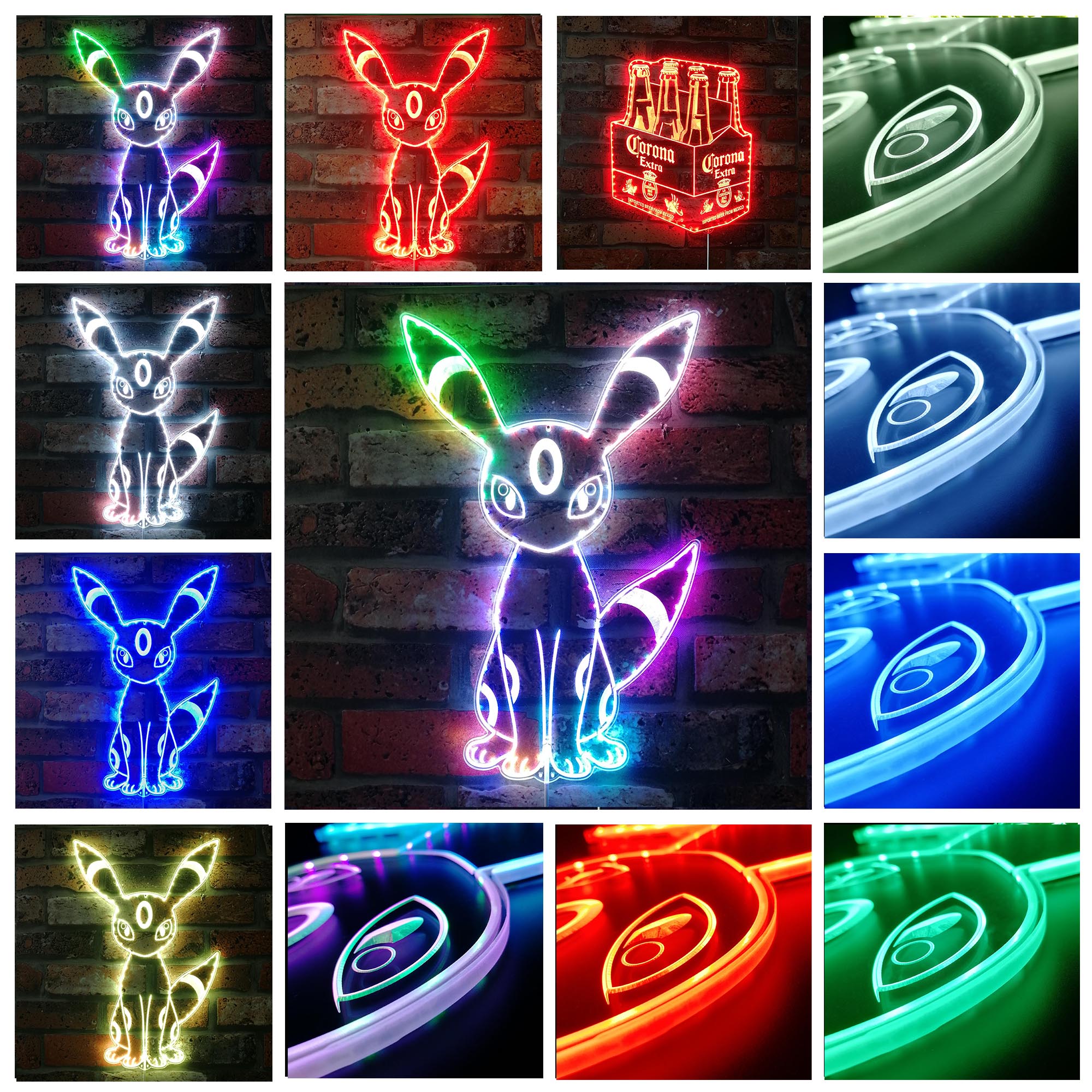 Umbreon Neon RGB Edge Lit LED Sign