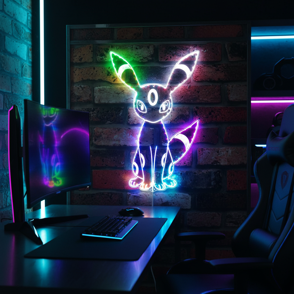Umbreon Neon RGB Edge Lit LED Sign