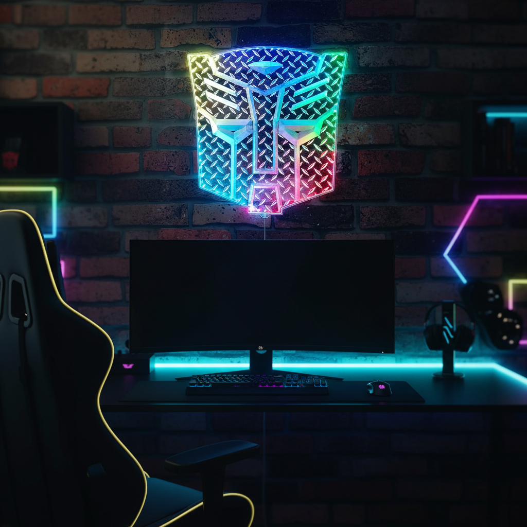 Transformers Neon RGB Edge Lit LED Sign