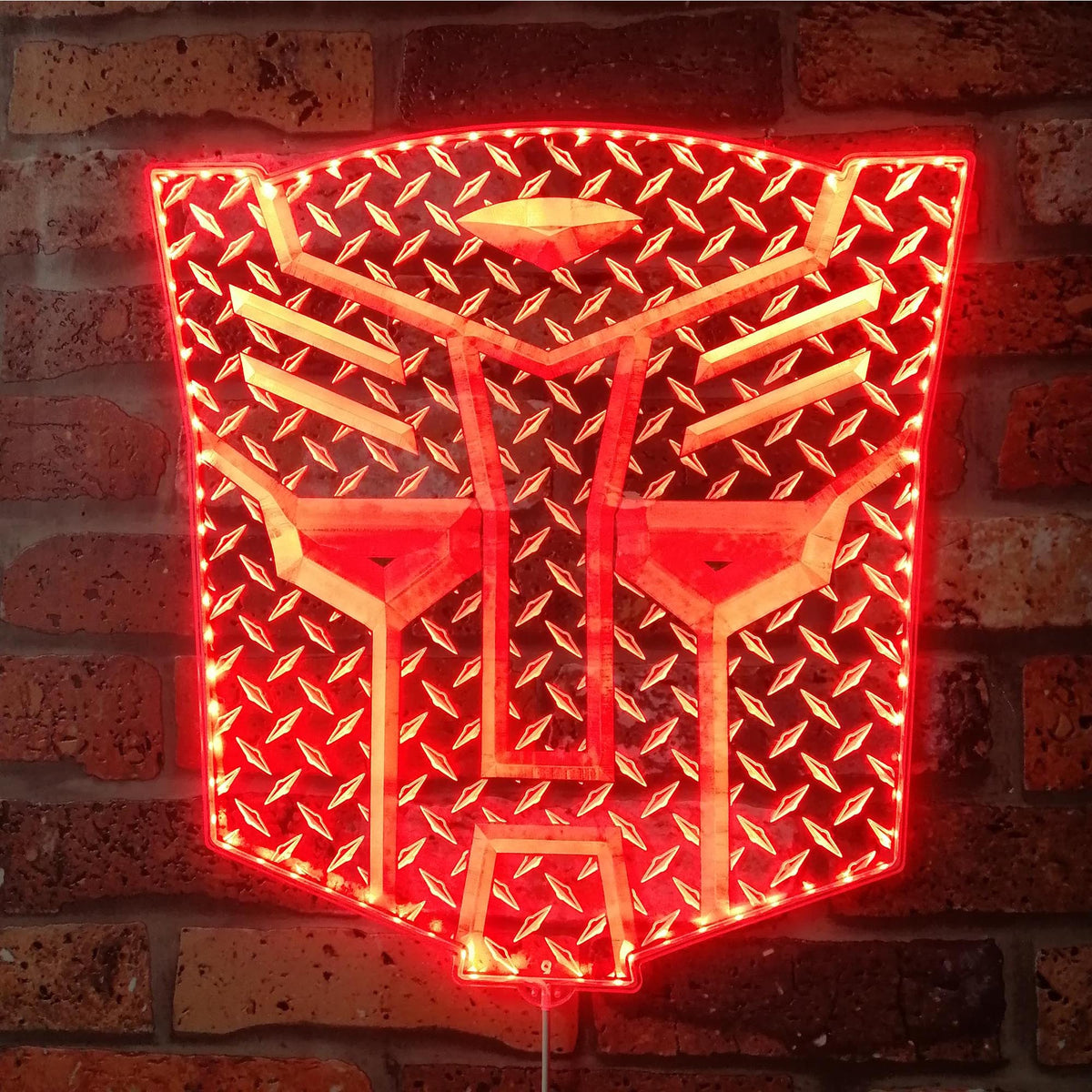 Transformers Dynamic RGB Edge Lit LED Sign | ledlabcave