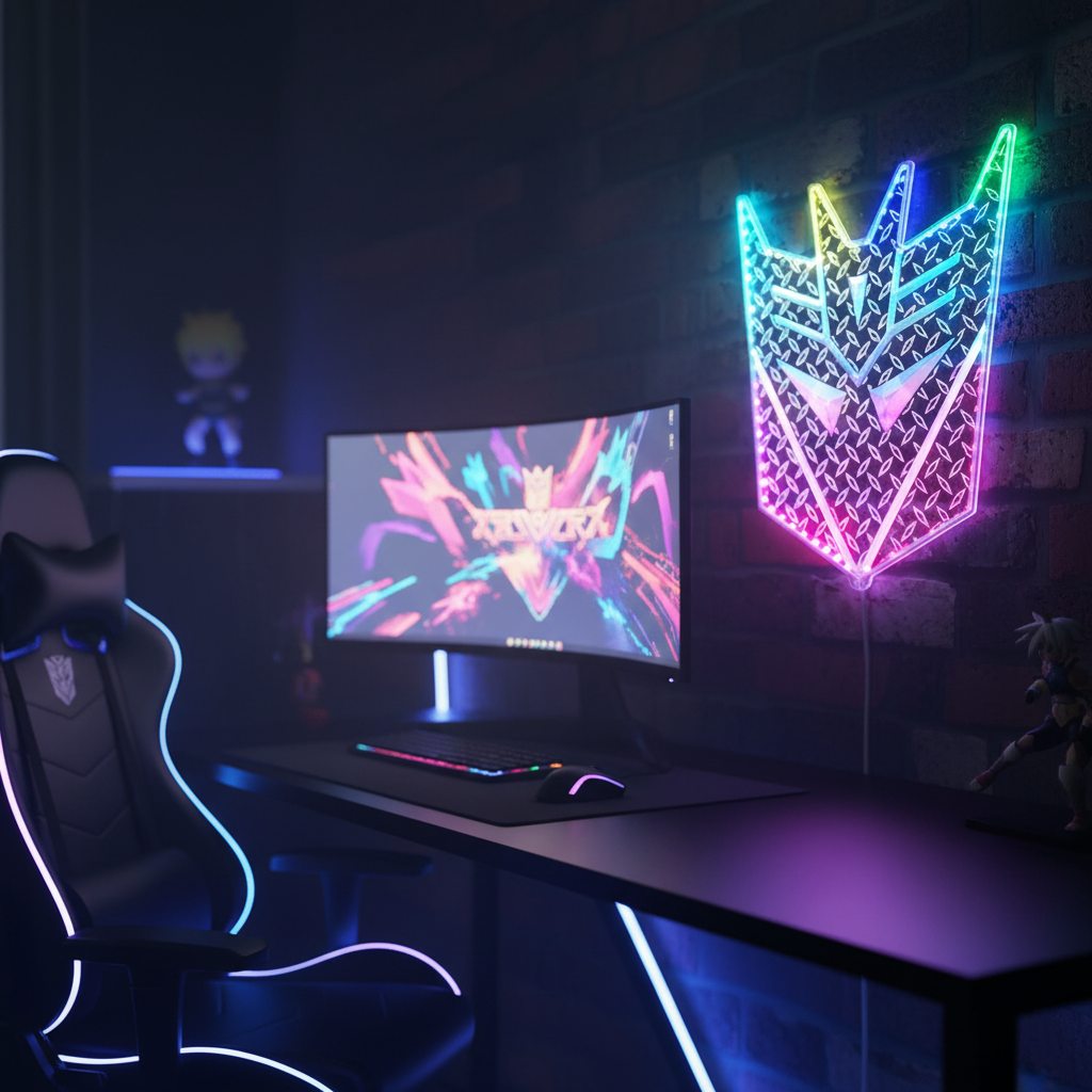 Transformers Neon RGB Edge Lit LED Sign