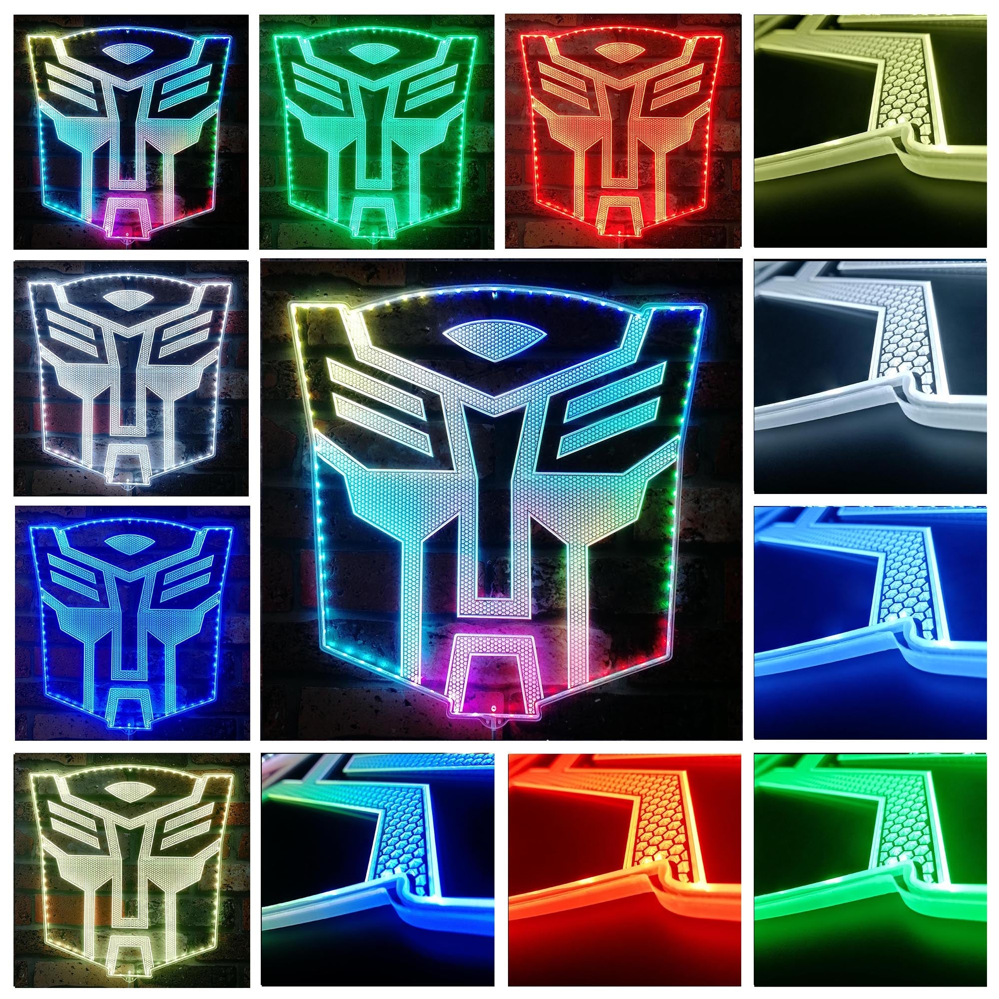 Transformers Dynamic RGB Edge Lit LED Sign