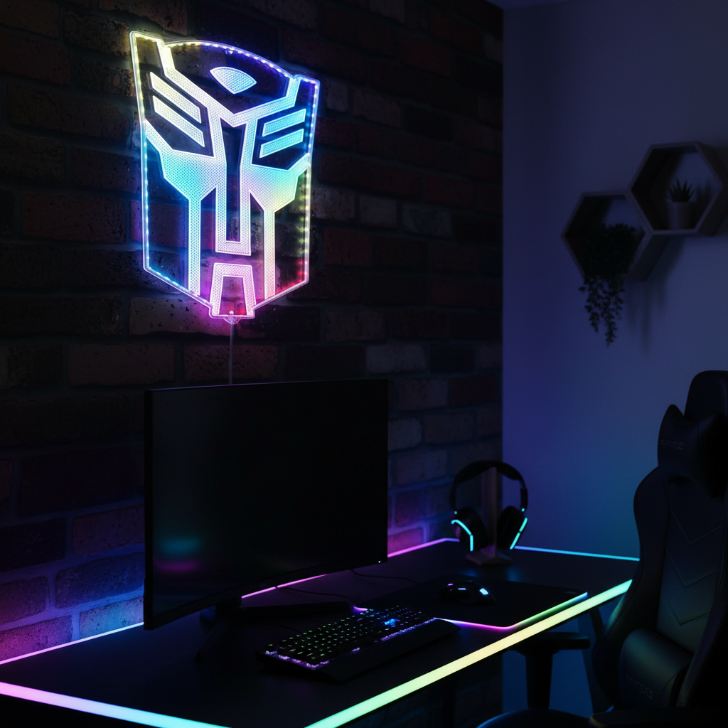 Transformers Neon RGB Edge Lit LED Sign