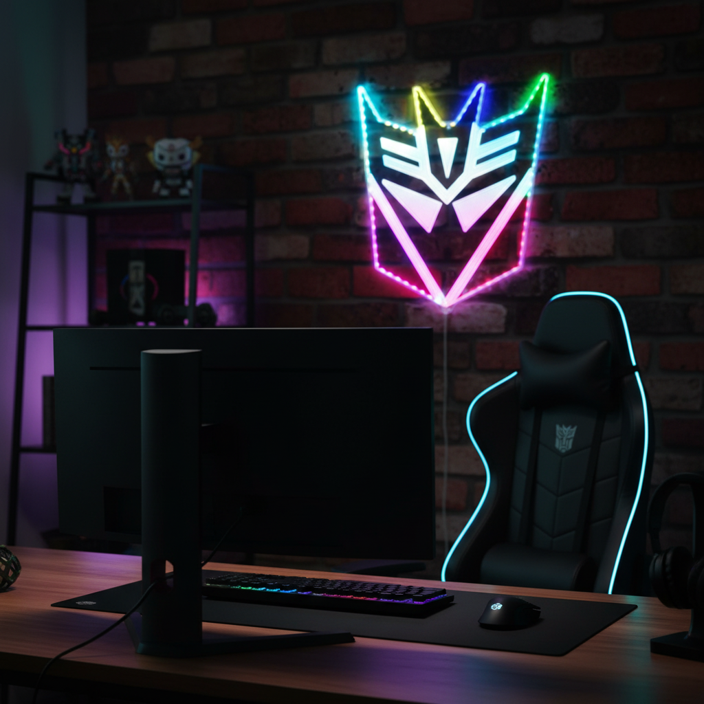 Transformers Neon RGB Edge Lit LED Sign