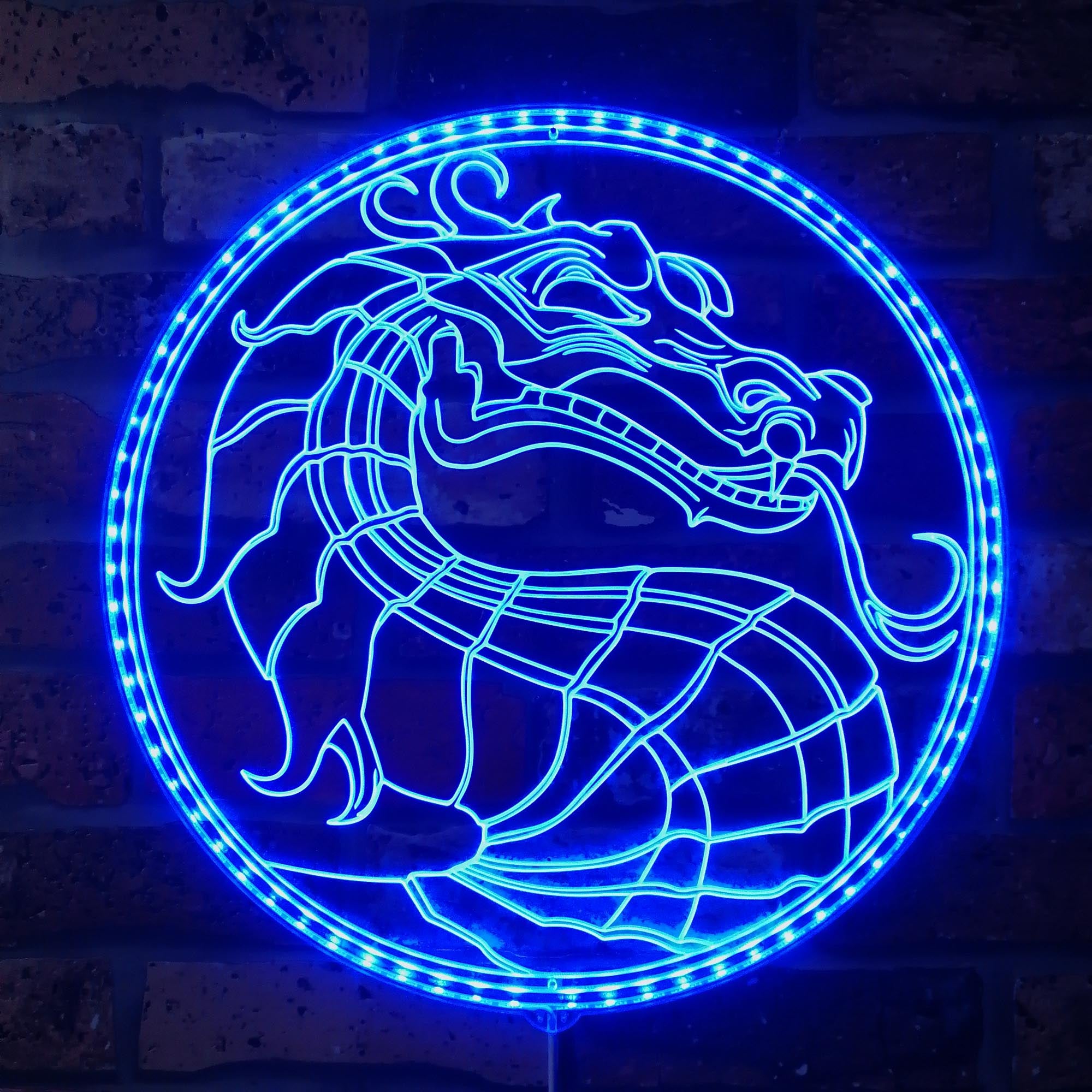 Mortal Kombat Dynamic RGB Edge Lit LED Sign