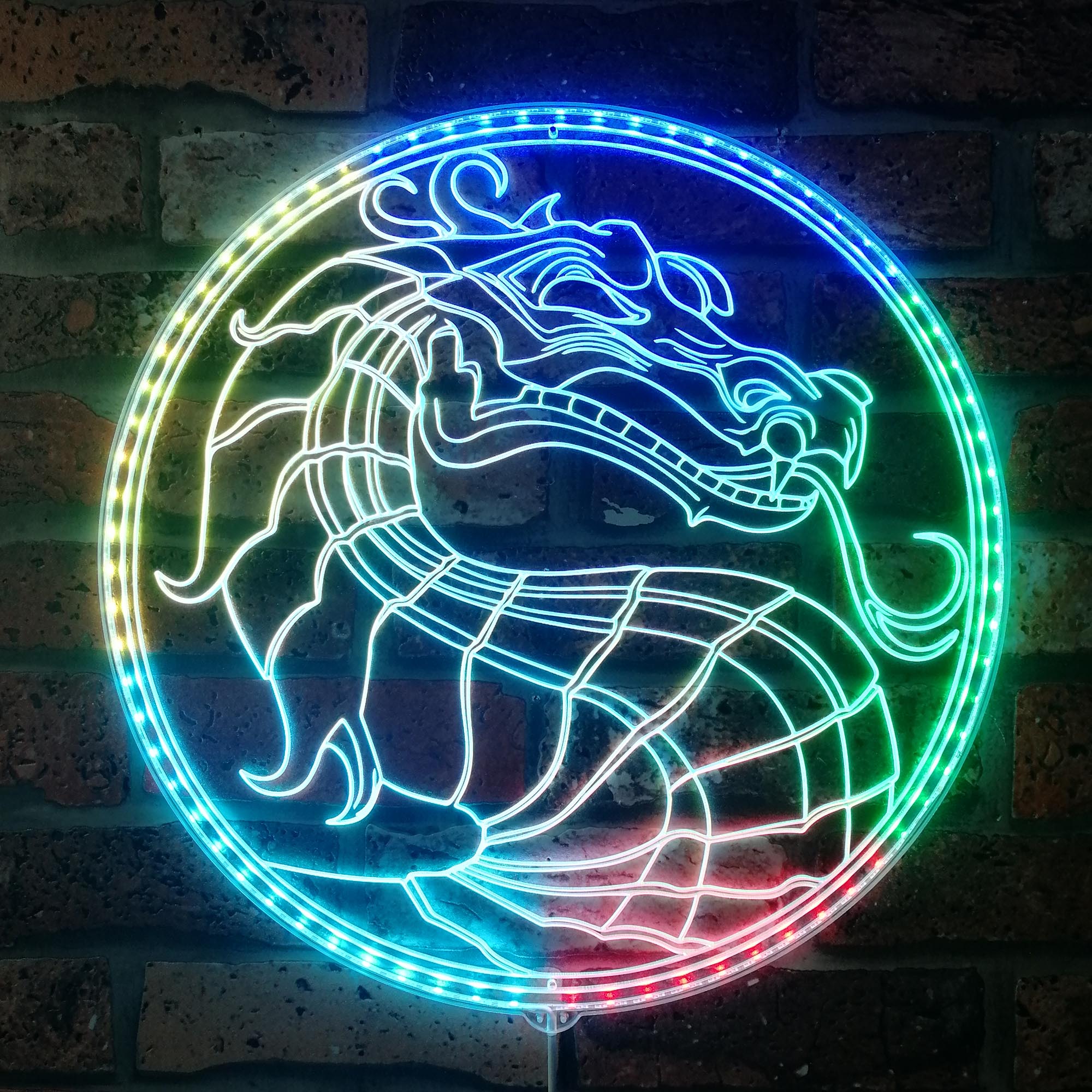 Mortal Kombat Dynamic RGB Edge Lit LED Sign