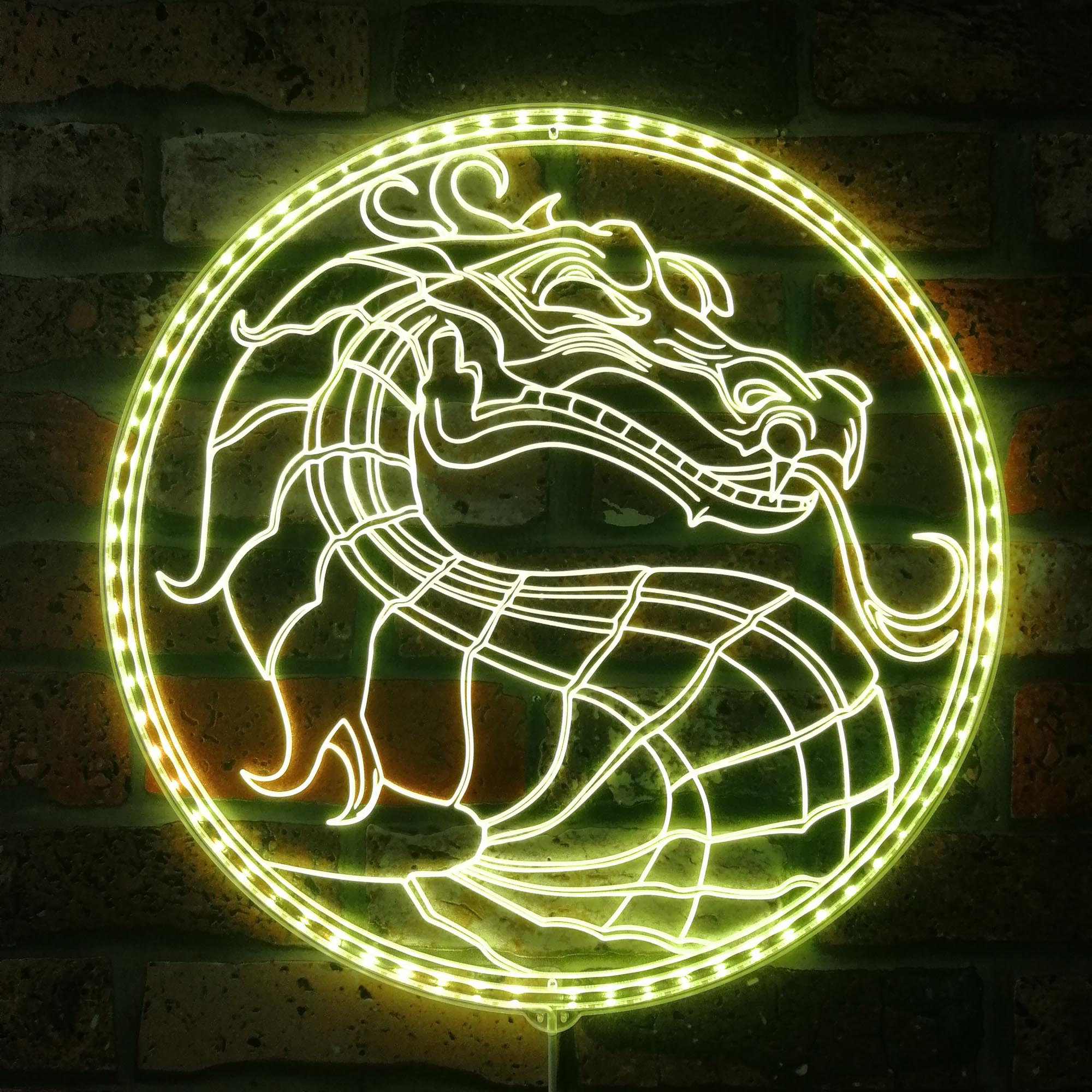 Mortal Kombat Dynamic RGB Edge Lit LED Sign