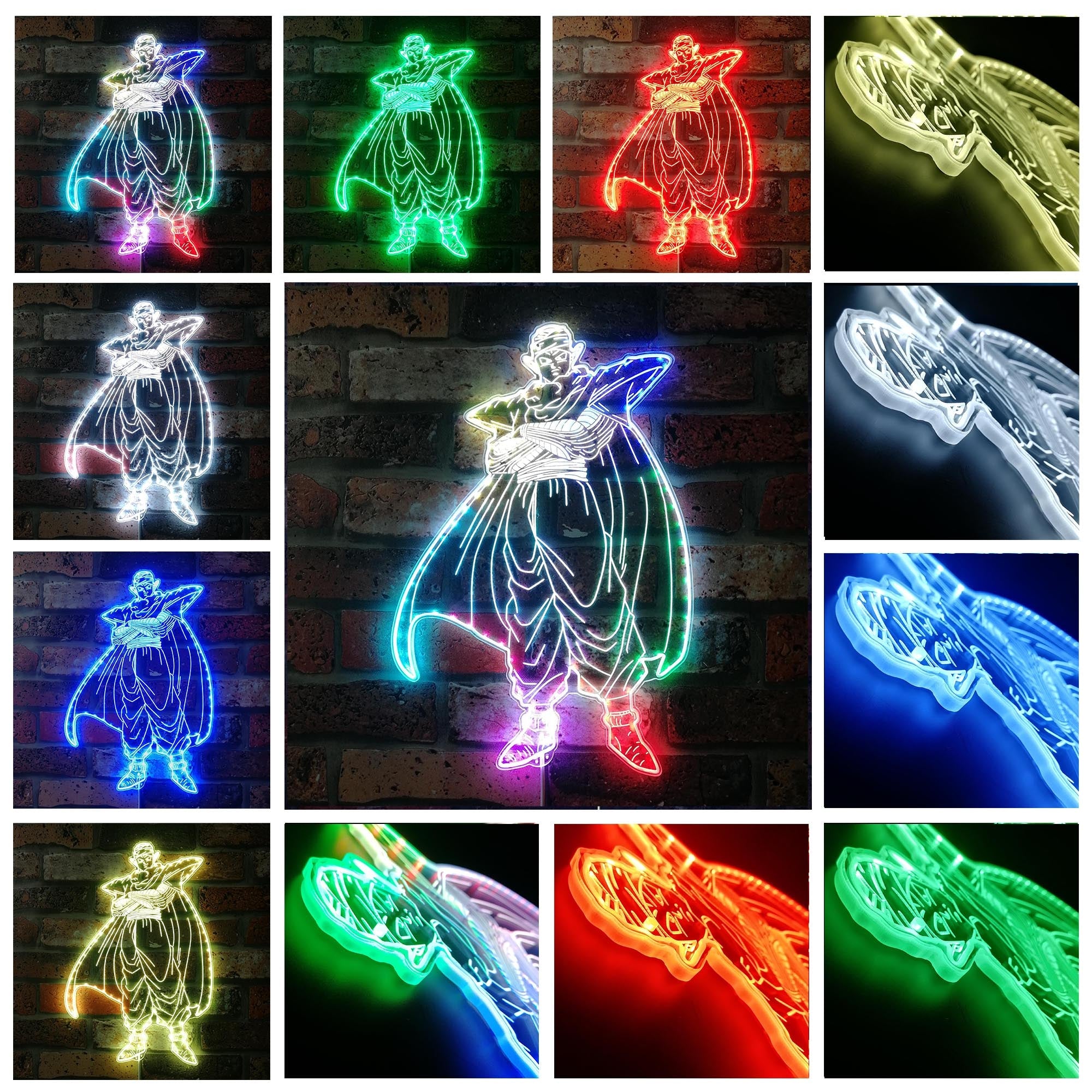 Dragonball Piccolo Dynamic RGB Edge Lit LED Sign