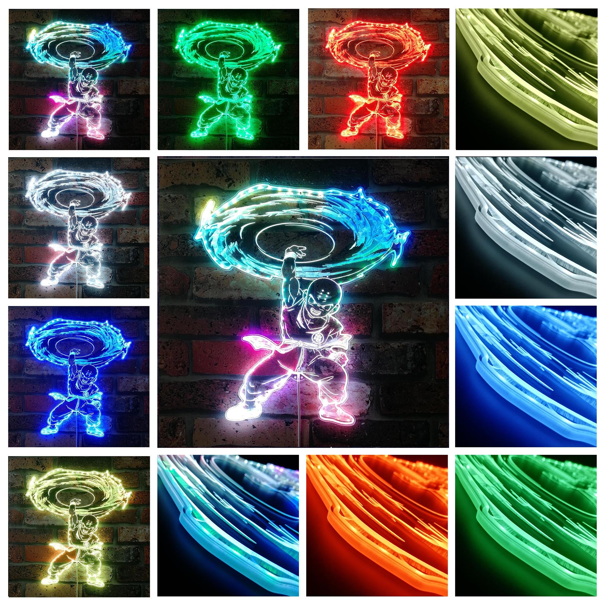 Dragonball Tien Shinhan Dynamic RGB Edge Lit LED Sign