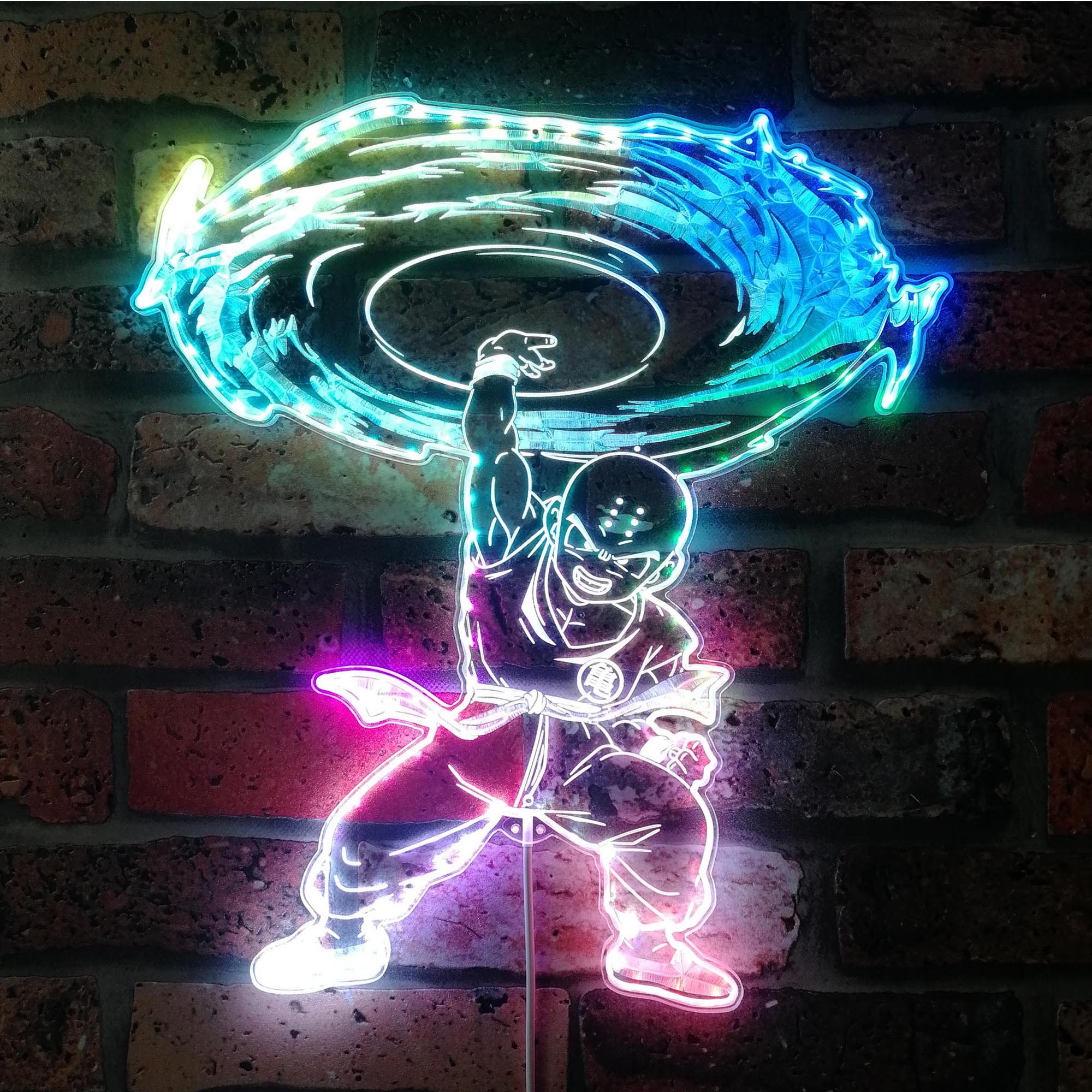 Dragonball Tien Shinhan Dynamic RGB Edge Lit LED Sign