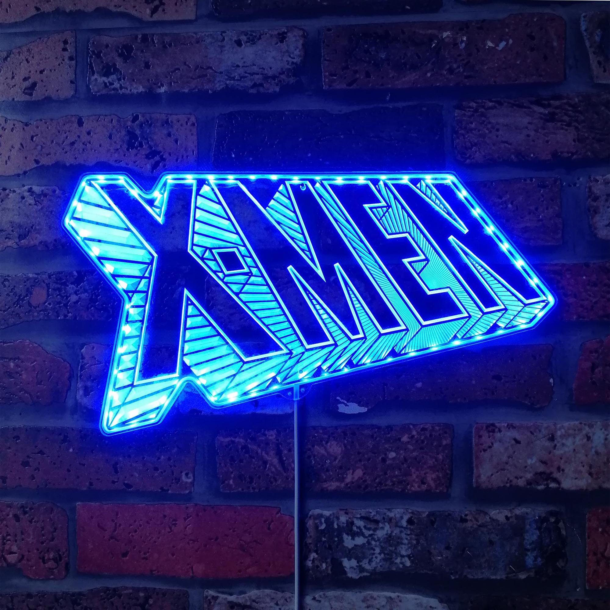 X-Men Comic Class Logo Dynamic RGB Edge Lit LED Sign