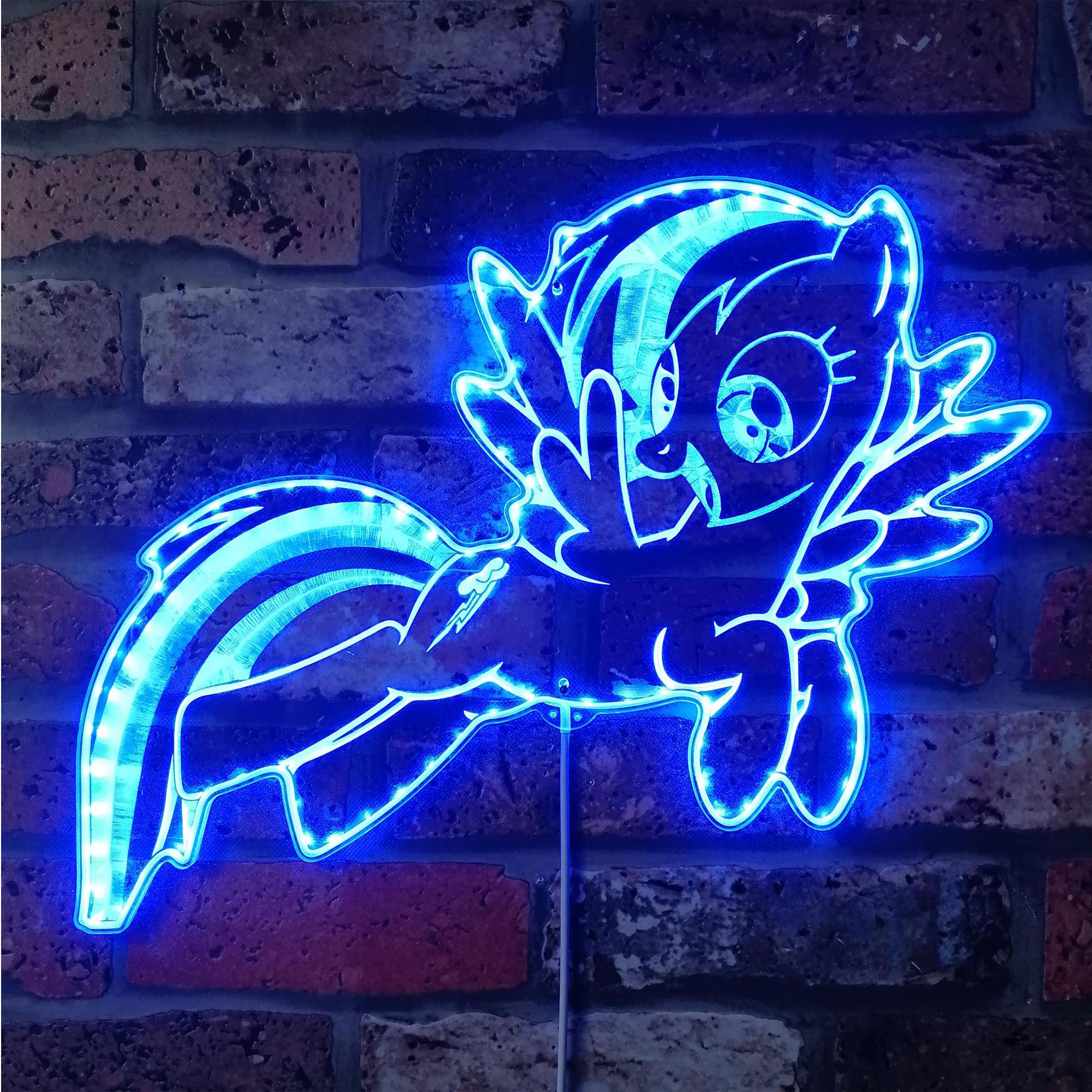 Little Pony Dynamic RGB Edge Lit LED Sign