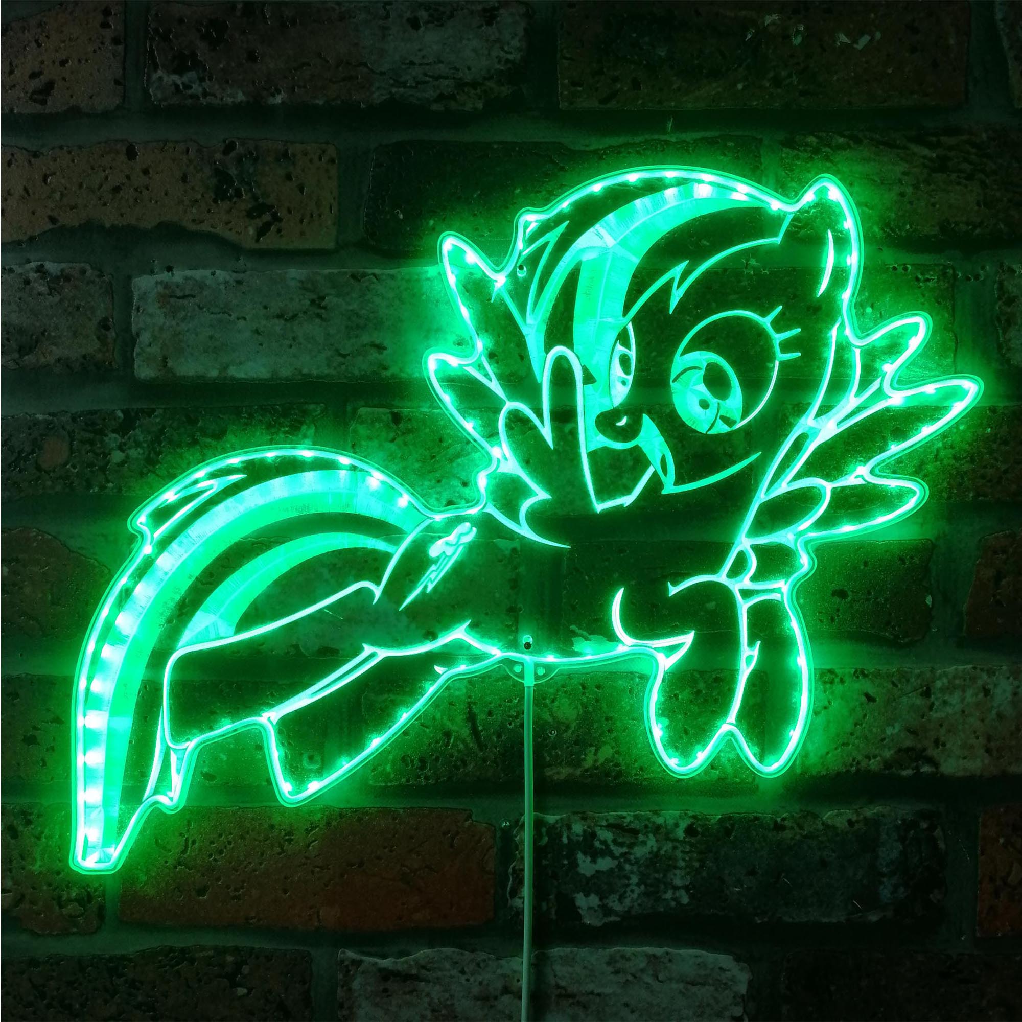 Little Pony Dynamic RGB Edge Lit LED Sign