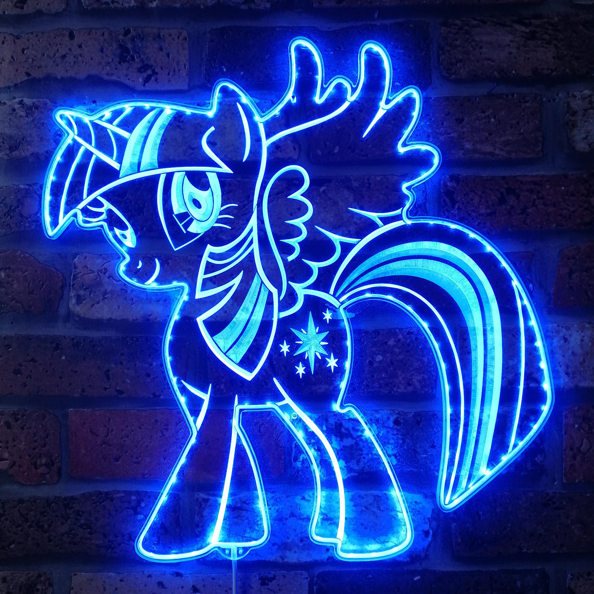 Little Pony Dynamic RGB Edge Lit LED Sign