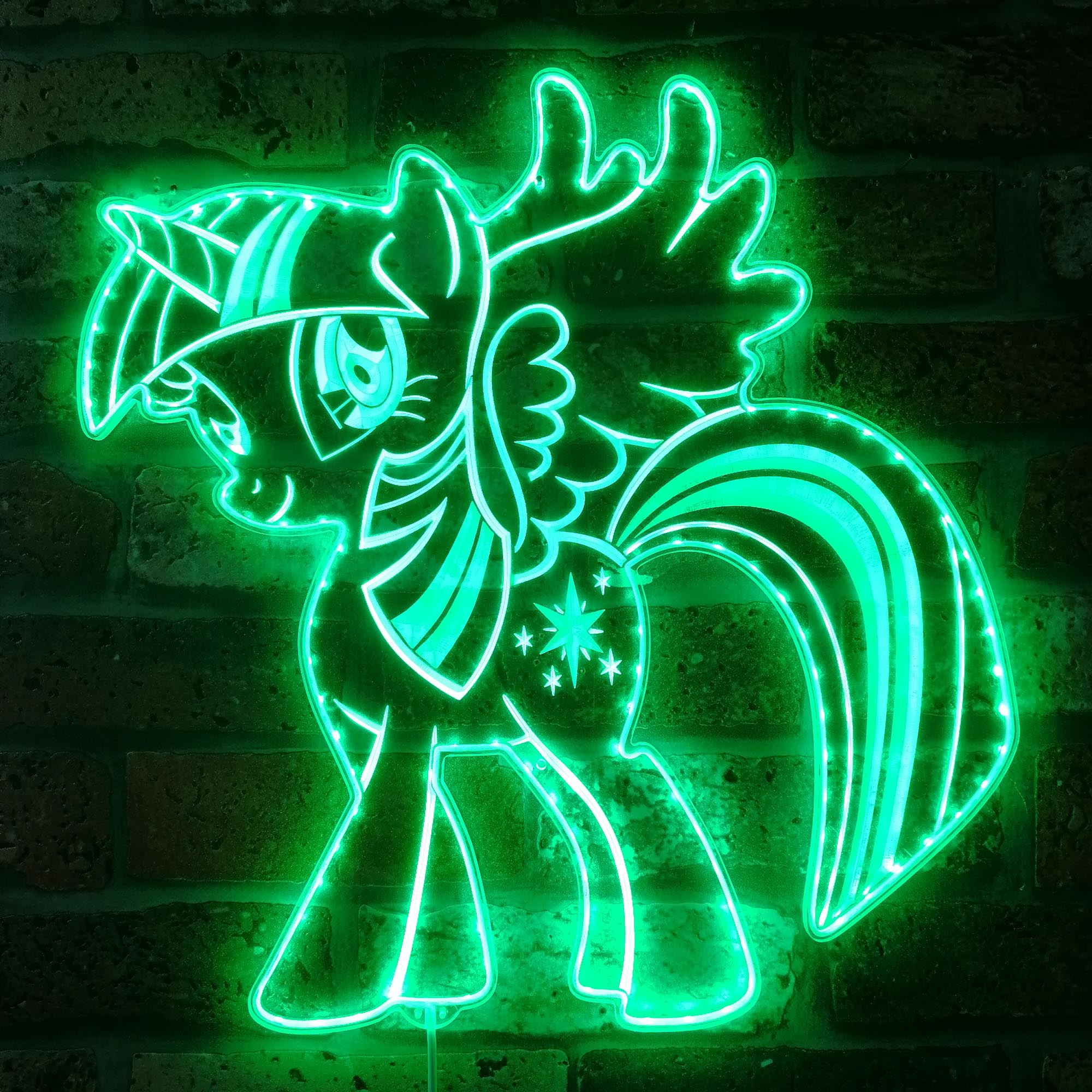 Little Pony Dynamic RGB Edge Lit LED Sign