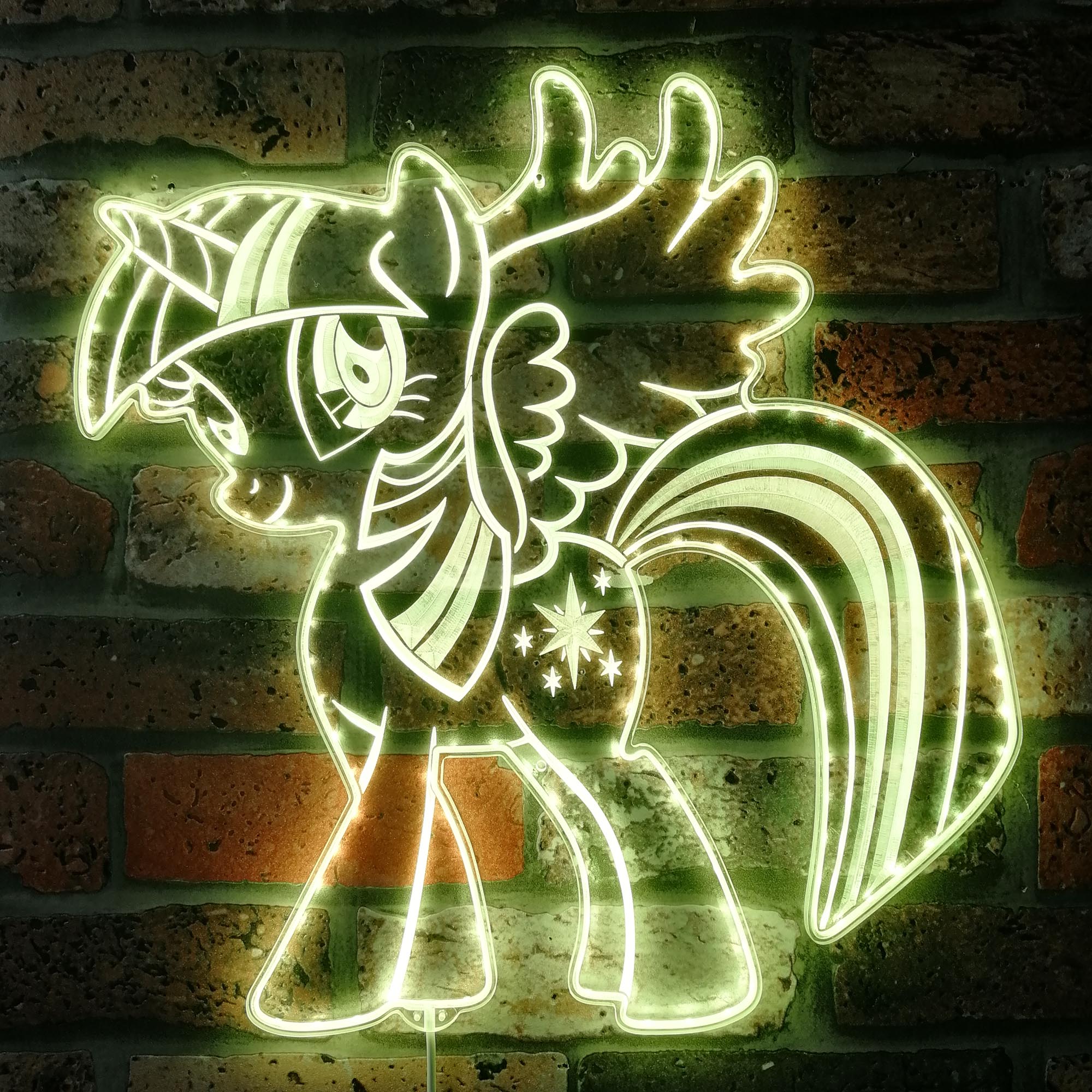 Little Pony Dynamic RGB Edge Lit LED Sign