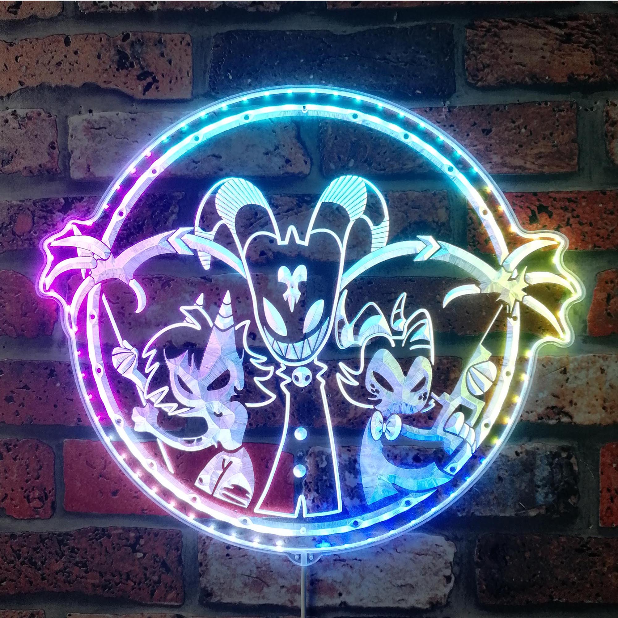 Helluva Boss Dynamic RGB Edge Lit LED Sign