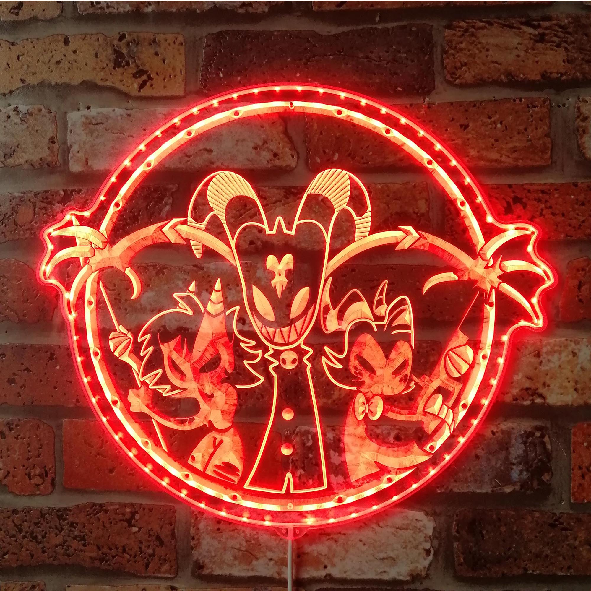 Helluva Boss Dynamic RGB Edge Lit LED Sign