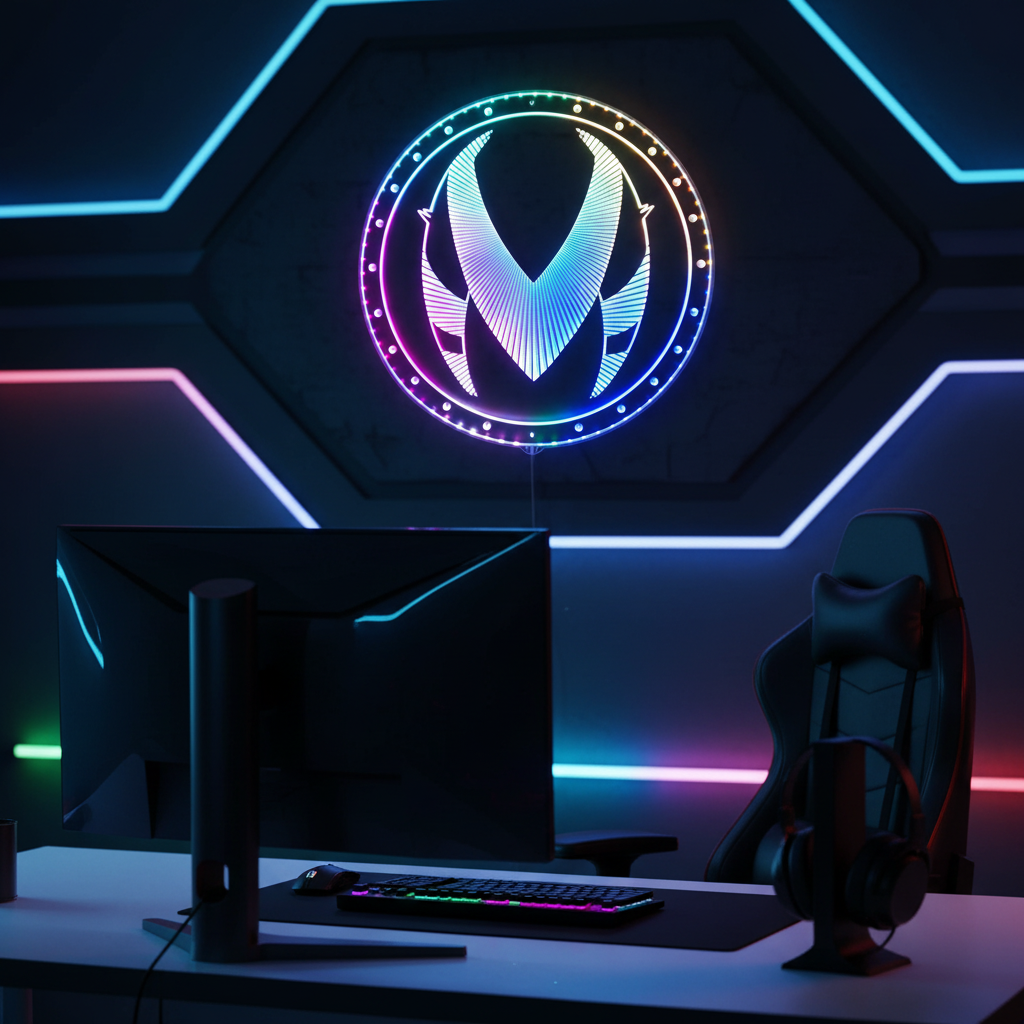 Helluva Boss Dynamic RGB Edge Lit LED Sign | LEDLABCAVE