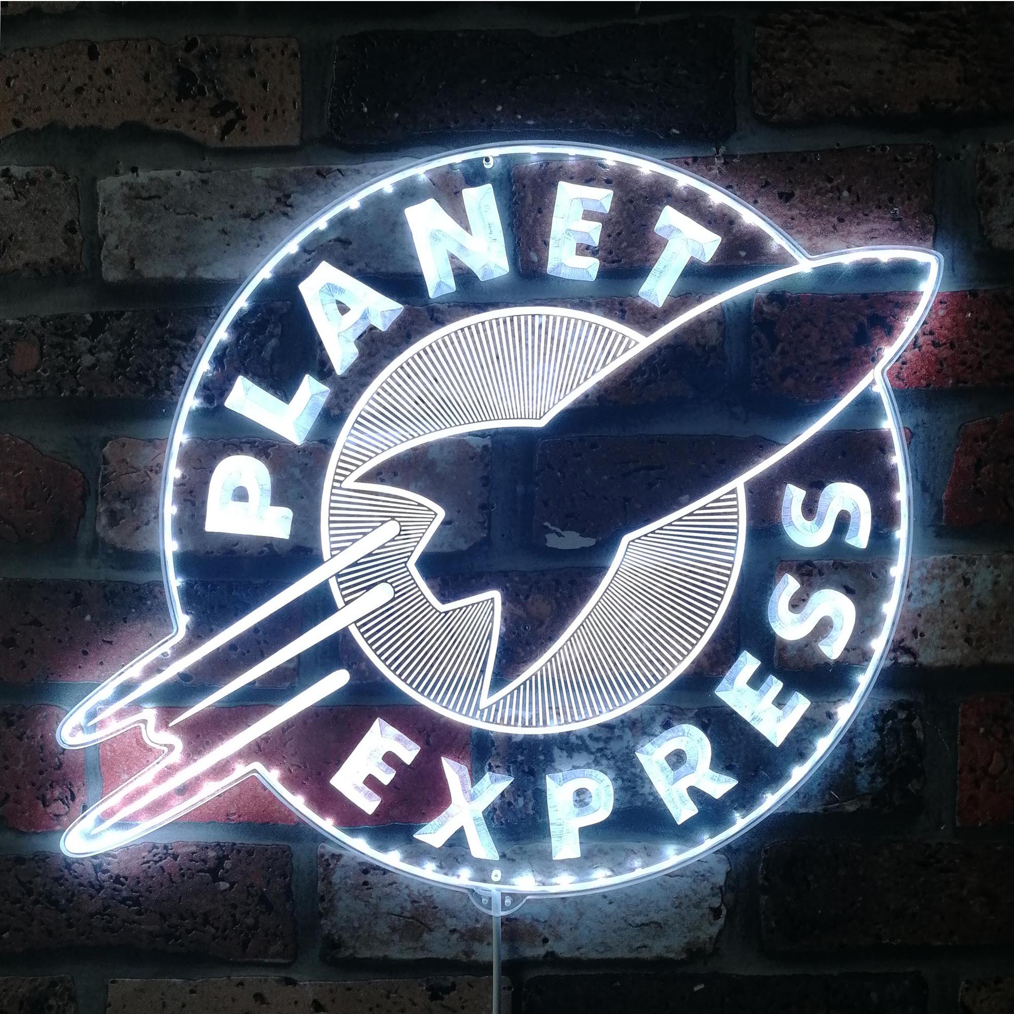 Planet Express Dynamic RGB Edge Lit LED Sign