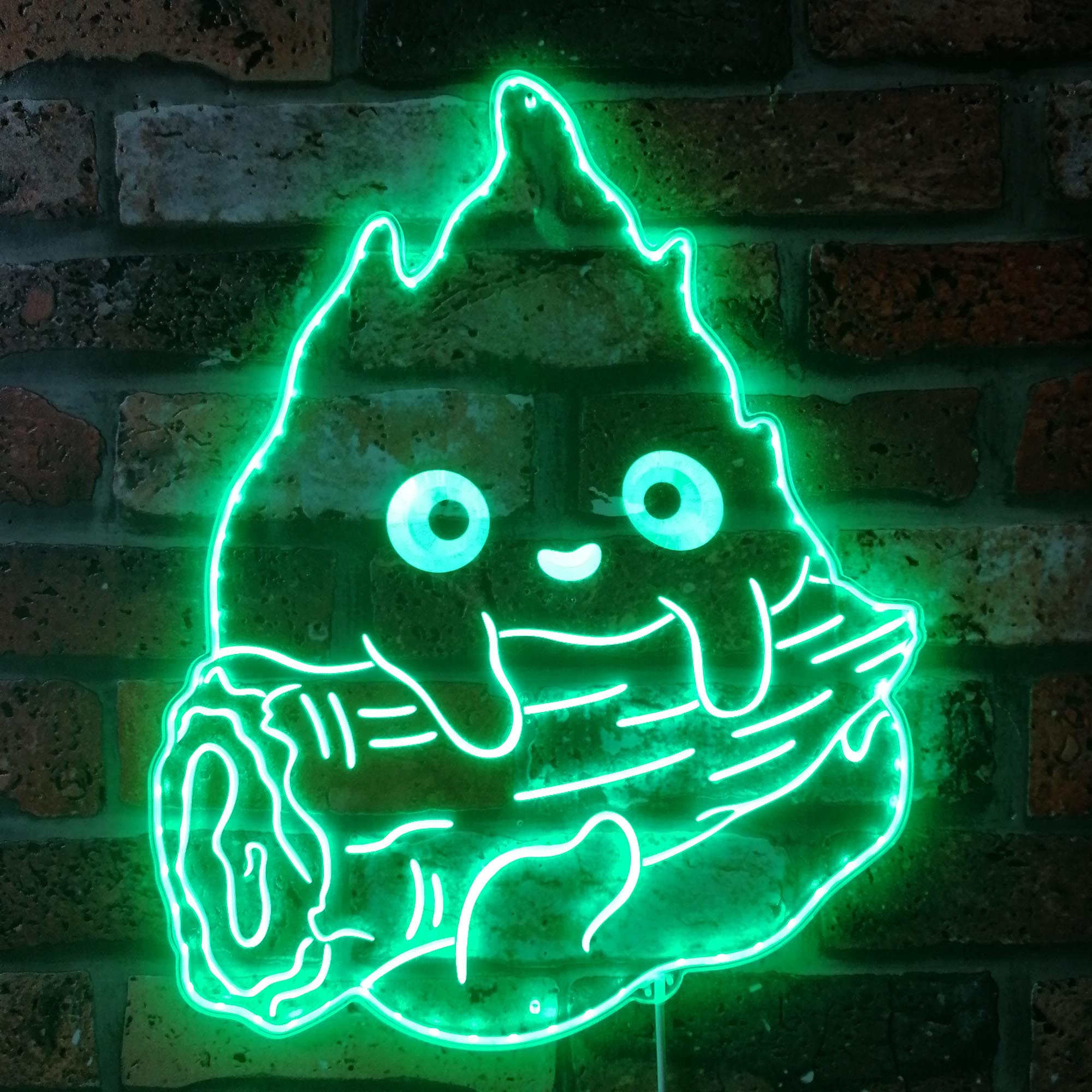 Calcifer Fire Flame Cute Anime Neon RGB Edge Lit LED Sign