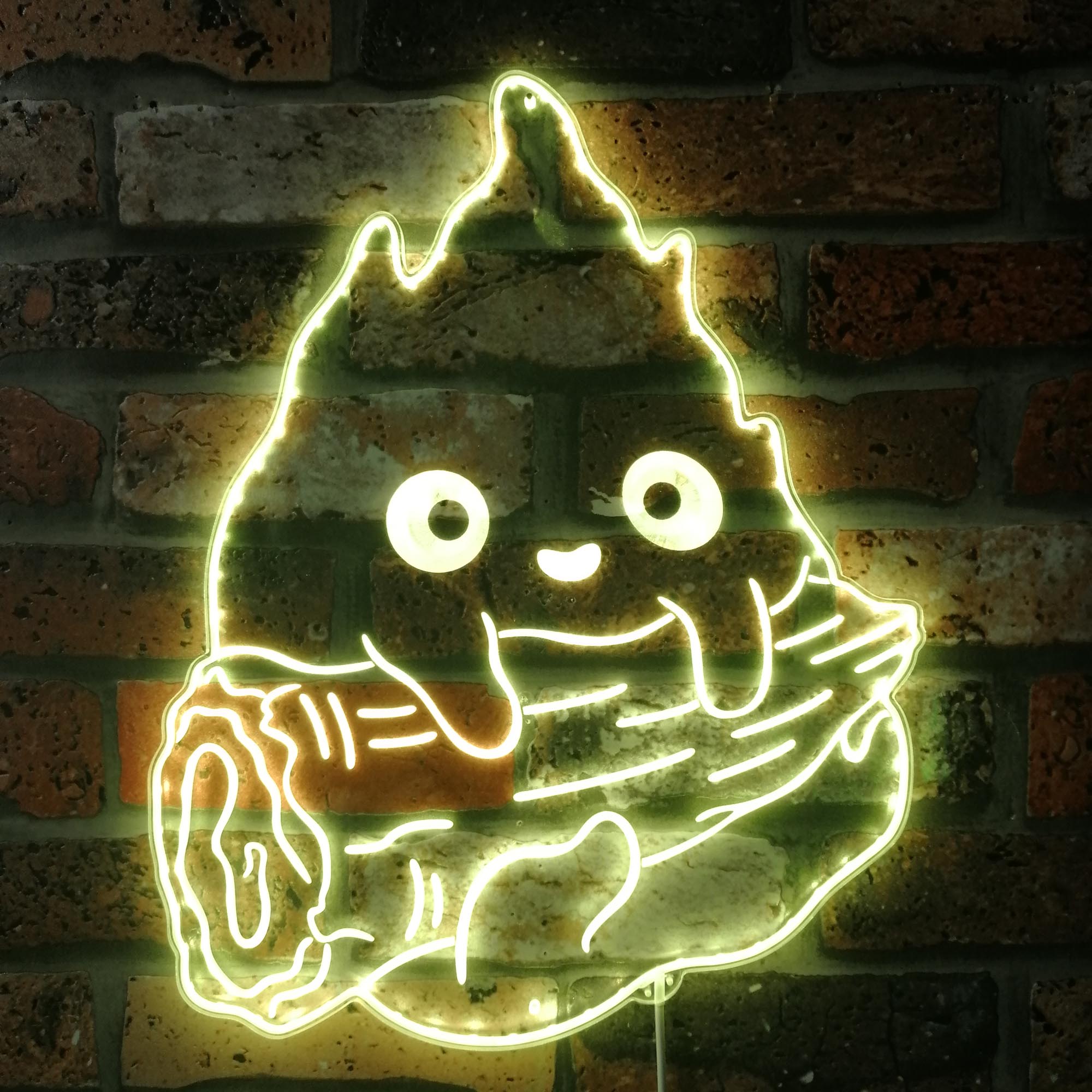 Calcifer Fire Flame Cute Anime Neon RGB Edge Lit LED Sign