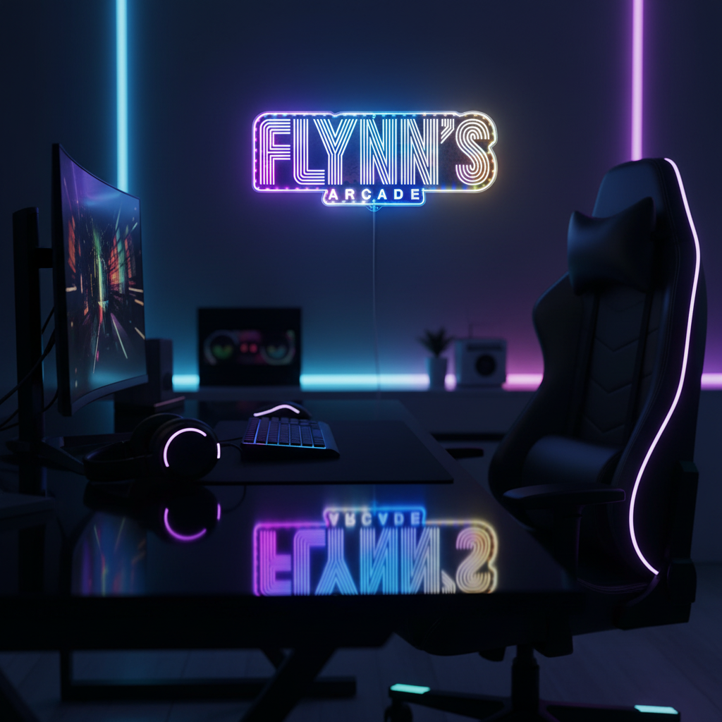 Flynn's Arcade Tron Neon RGB Edge Lit LED Sign