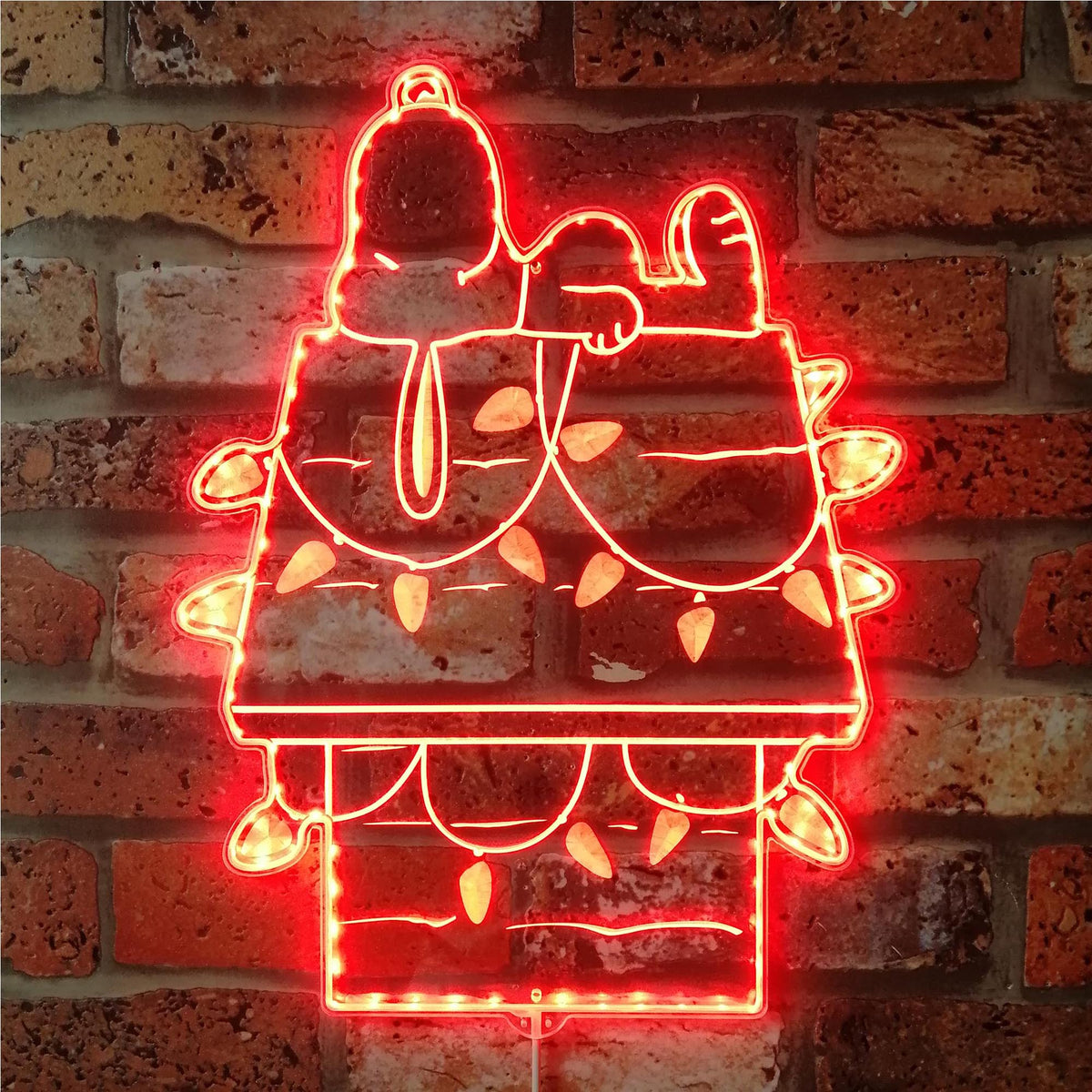 Snoopy Night Light Dynamic RGB Edge Lit LED Sign | LEDLABCAVE