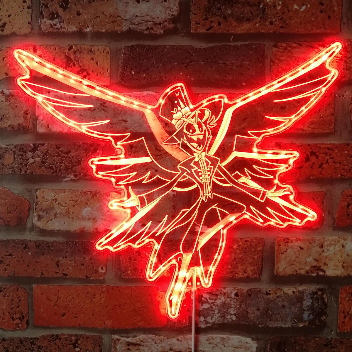 Lucifer Hazbin Hotel Dynamic RGB Edge Lit LED Sign | LEDLABCAVE