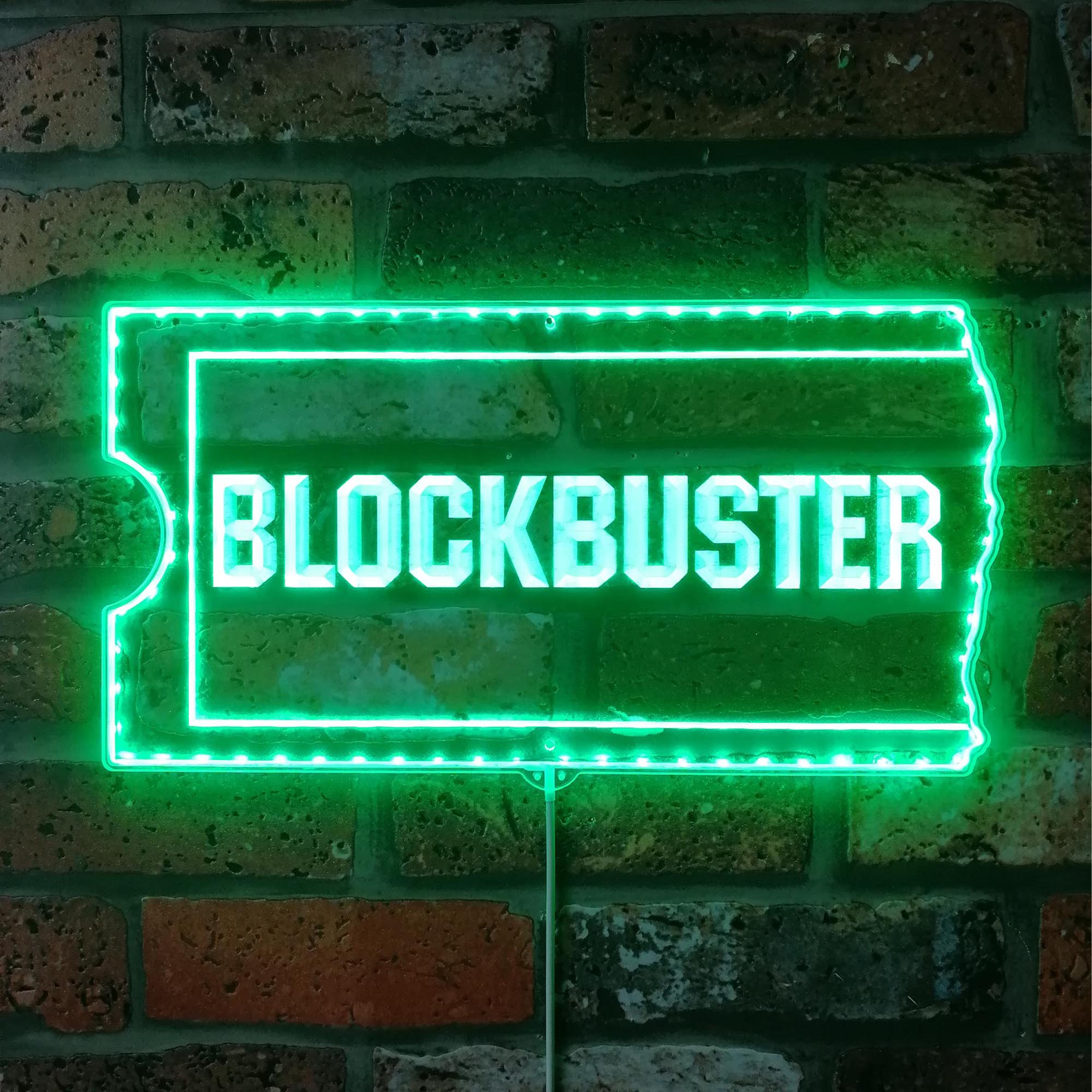 Blockbuster Dynamic RGB Edge Lit LED Sign