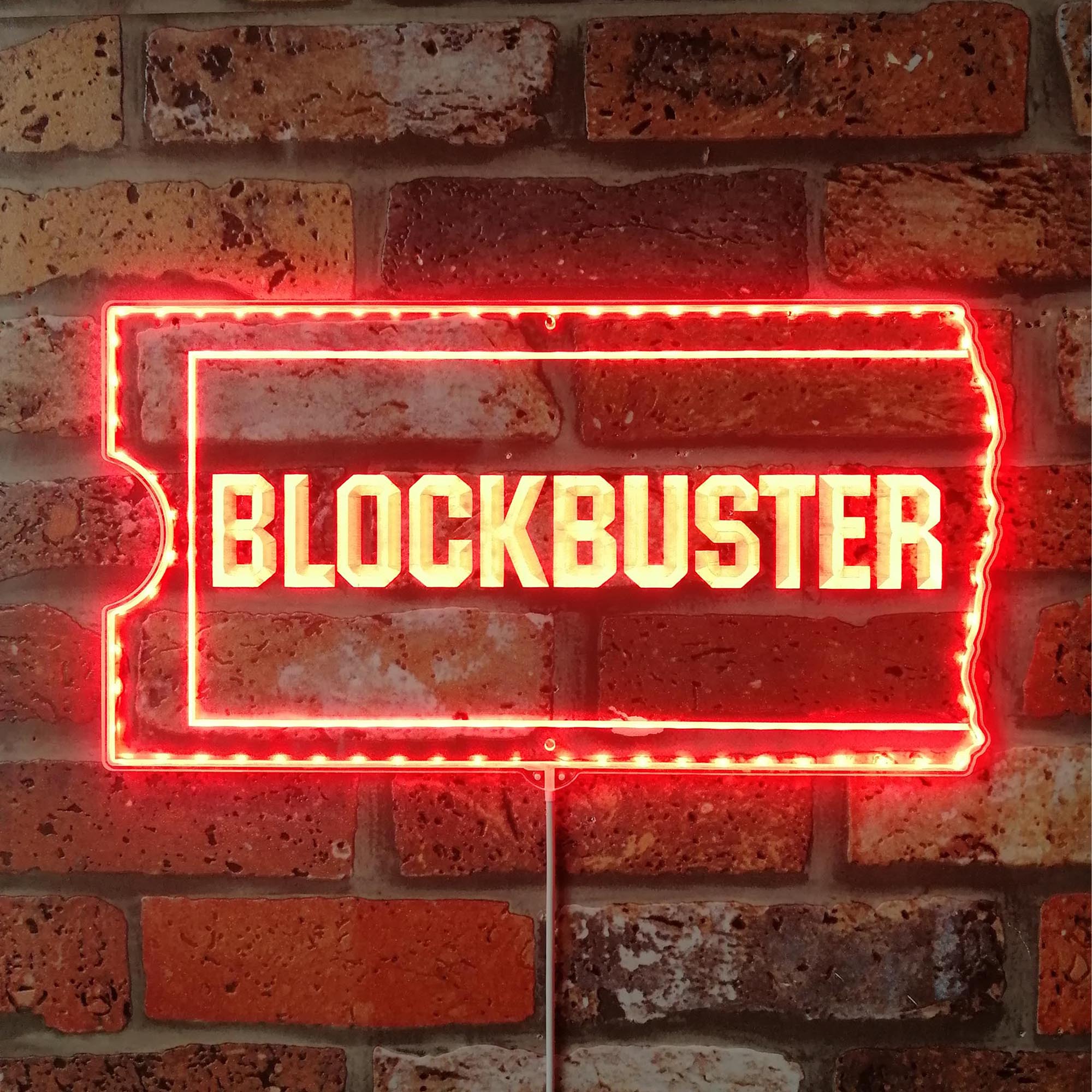 Blockbuster Dynamic RGB Edge Lit LED Sign