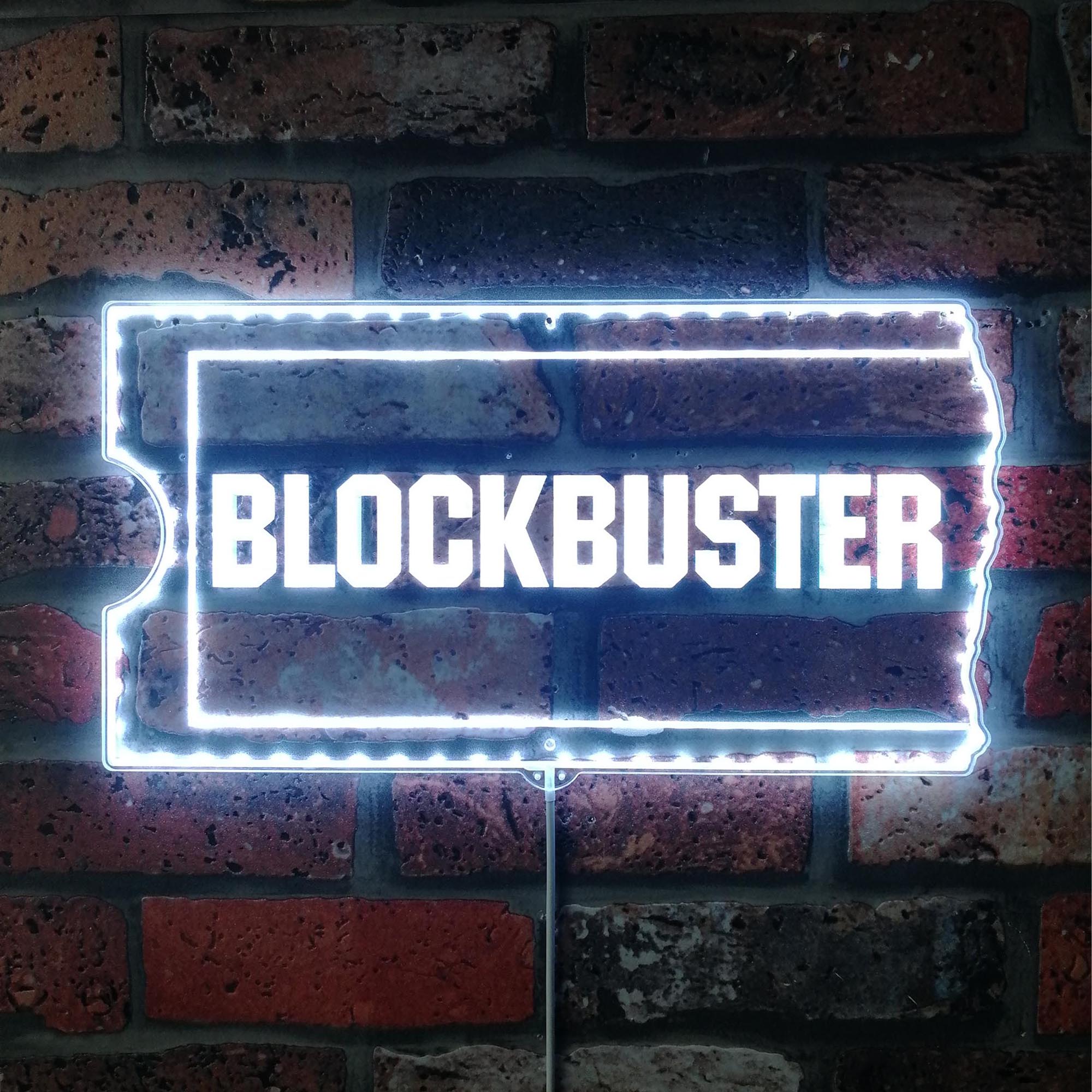 Blockbuster Dynamic RGB Edge Lit LED Sign