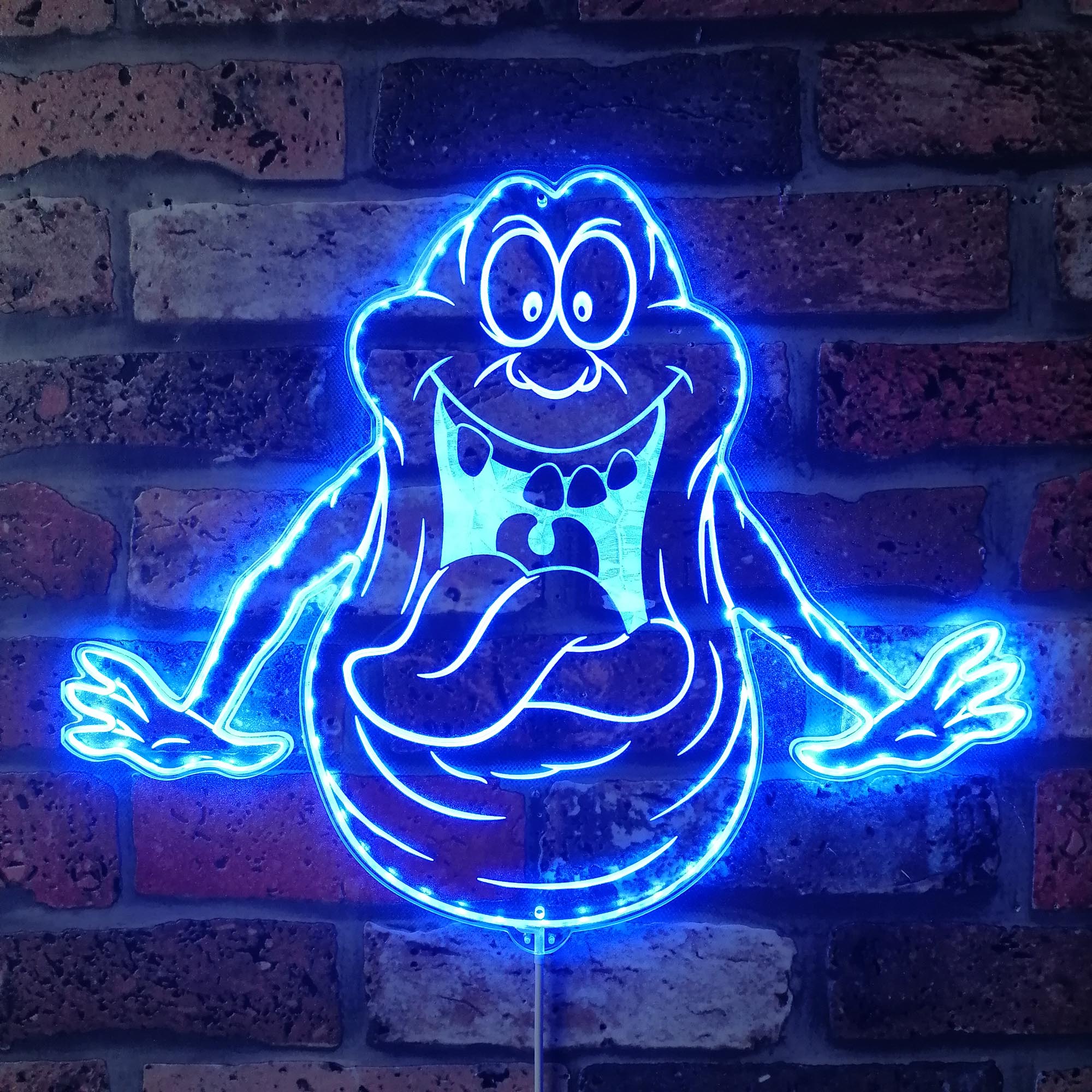 Ghostbuster Slimer Dynamic RGB Edge Lit LED Sign