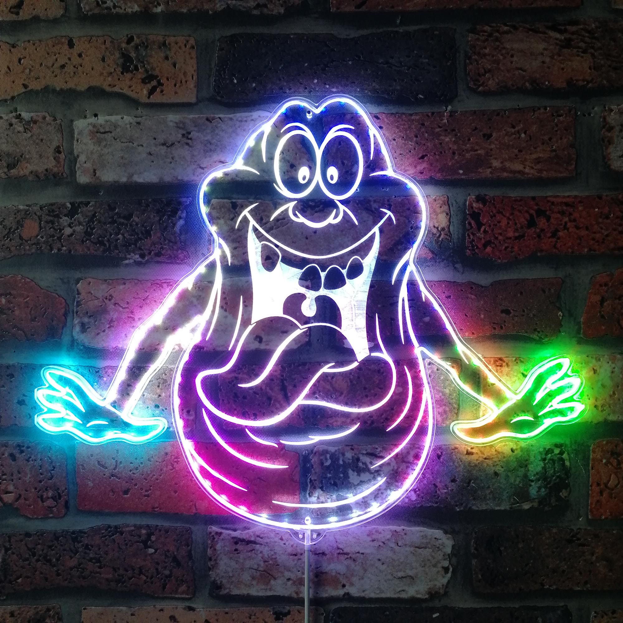 Ghostbuster Slimer Dynamic RGB Edge Lit LED Sign