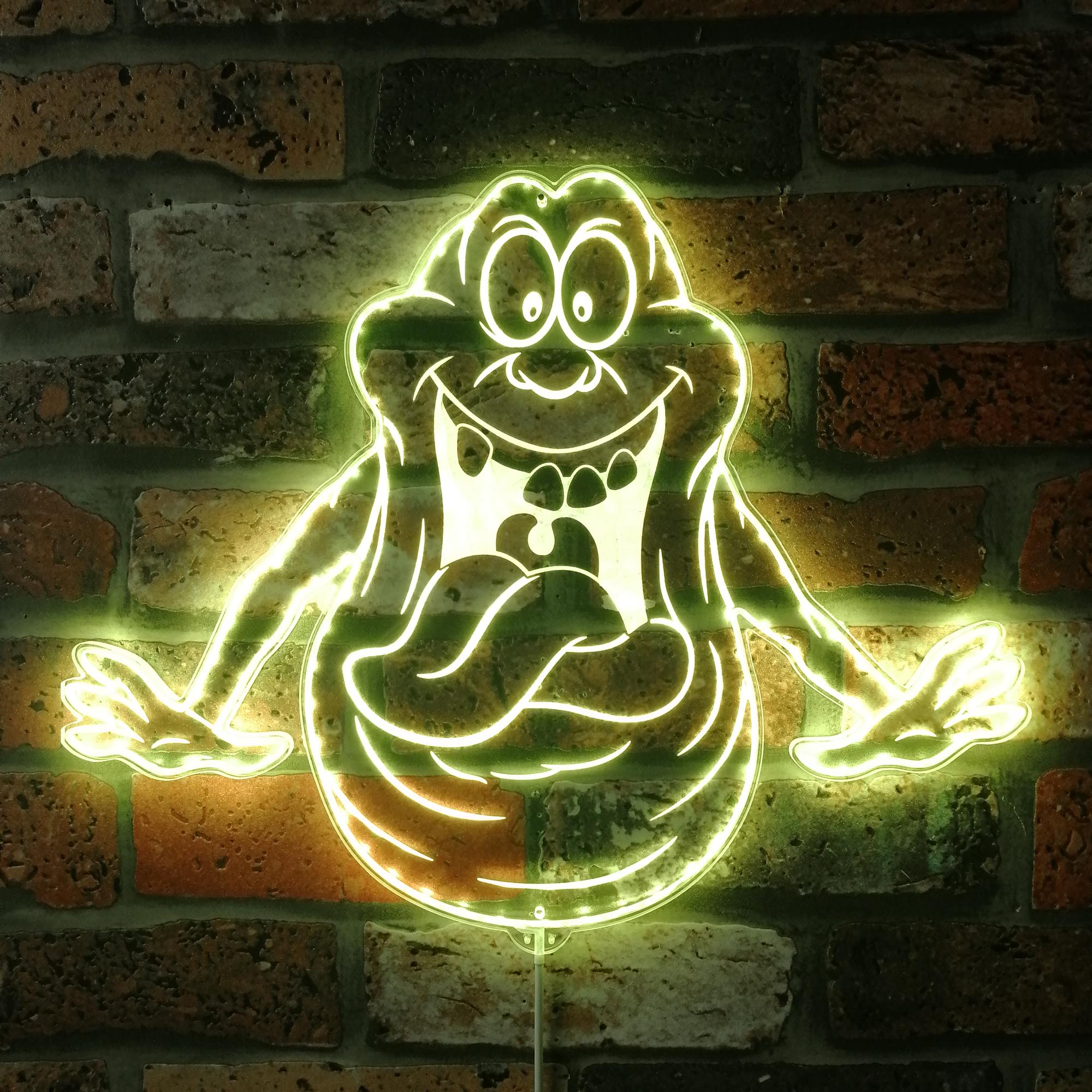 Ghostbuster Slimer Halloween Dynamic RGB Edge Lit LED Sign