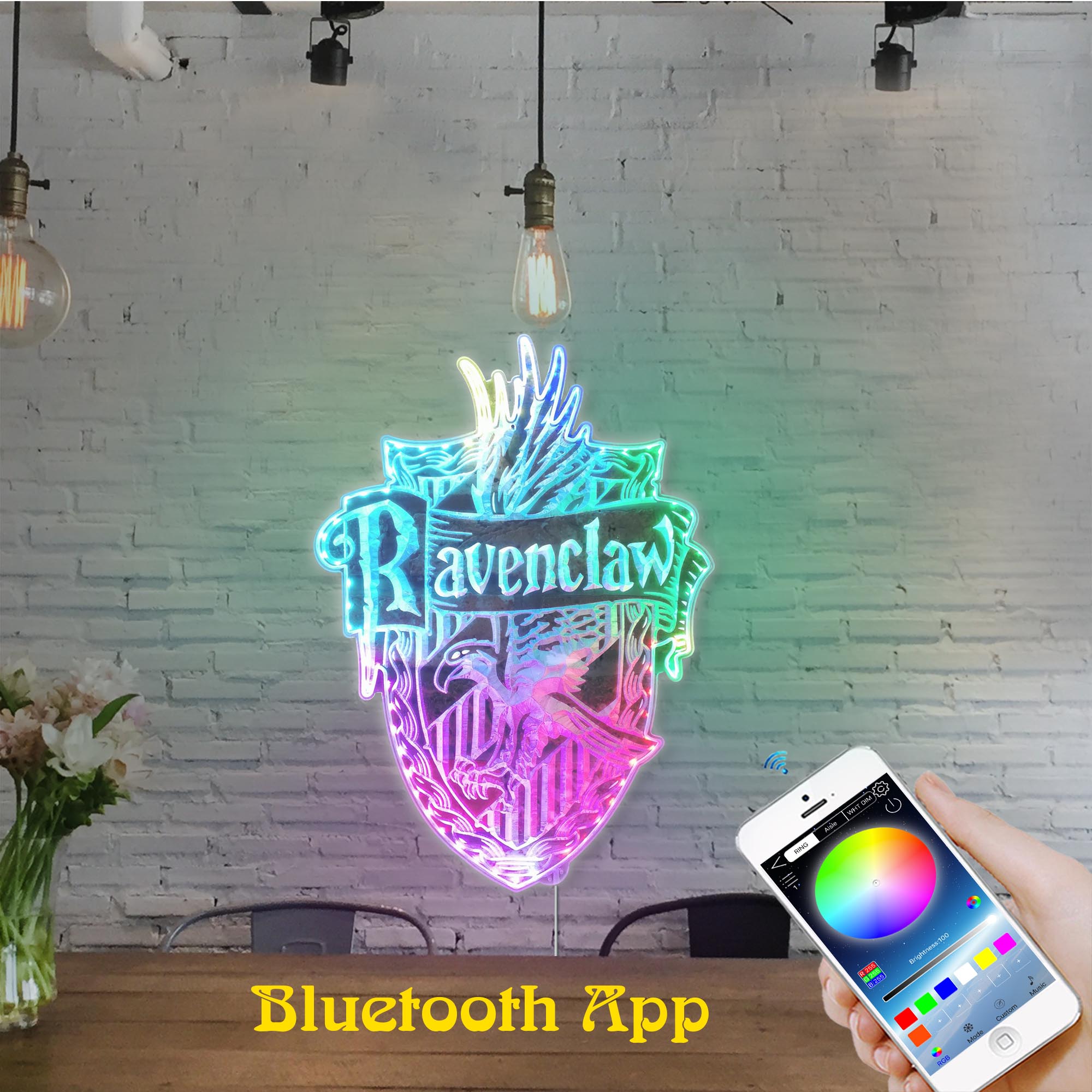 Harry Potter Ravenclaw Dynamic RGB Edge Lit LED Sign