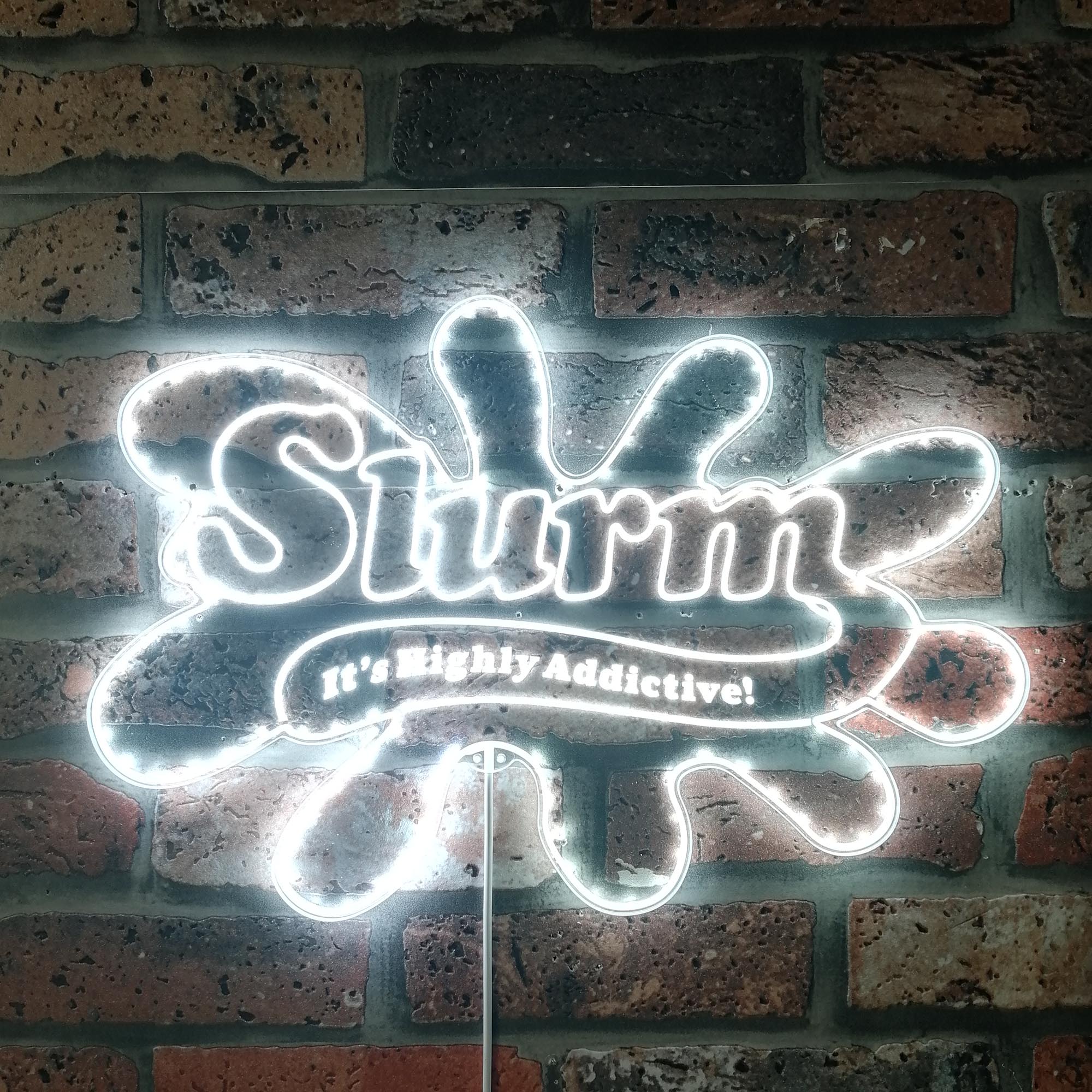 Futurama Slurm Drink Logo Dynamic RGB Edge Lit LED Sign