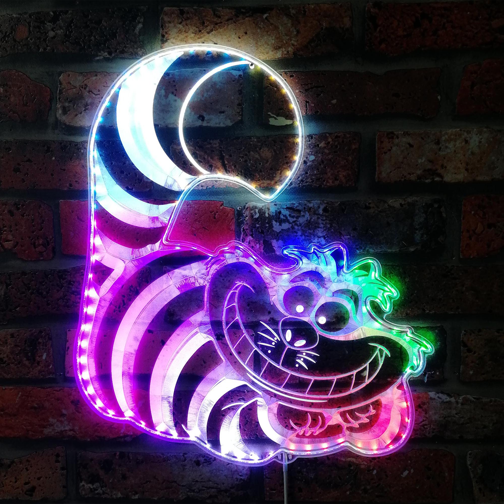 Cheshire Cat Dynamic RGB Edge Lit LED Sign