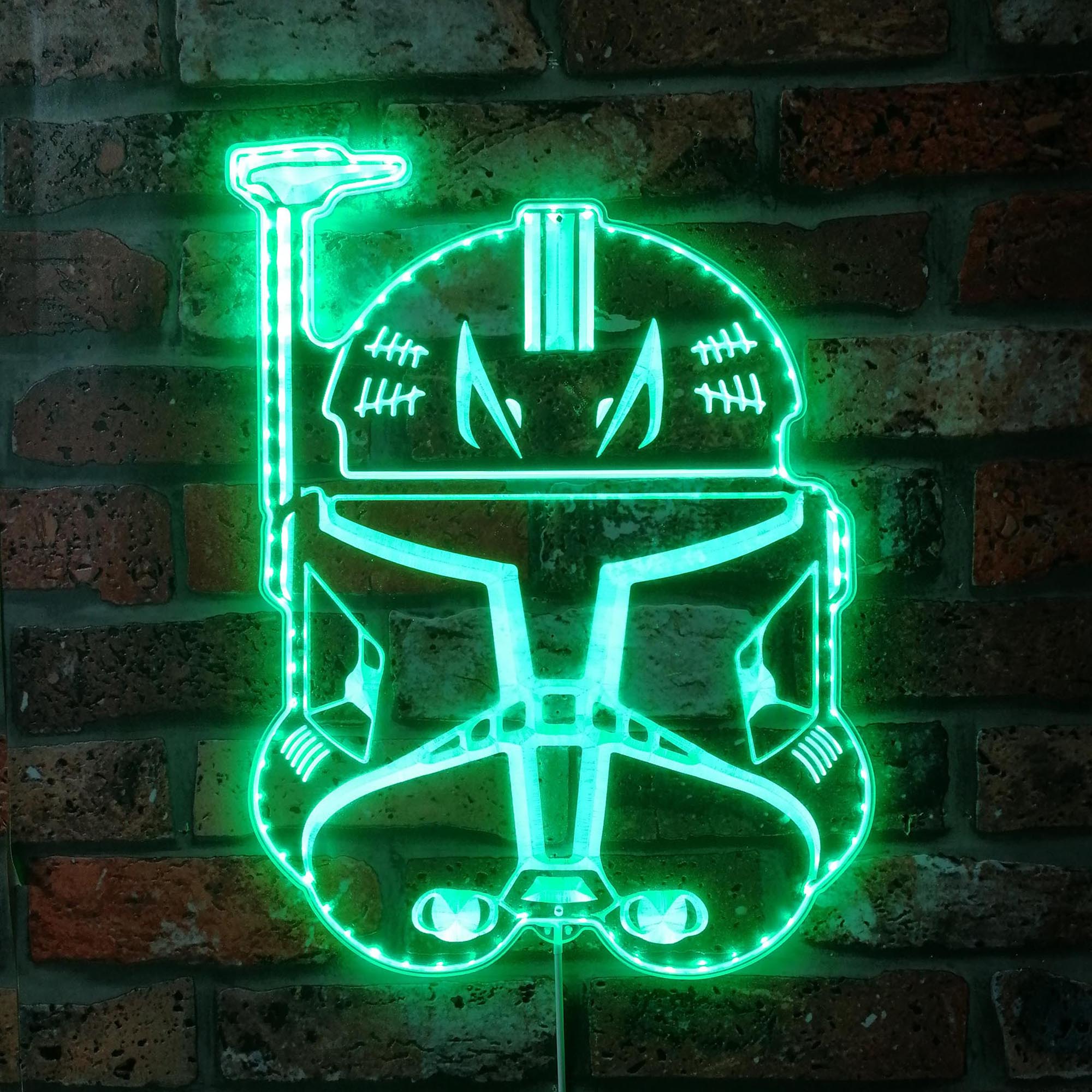 Captain Rex Star Wars Dynamic RGB Edge Lit LED Sign