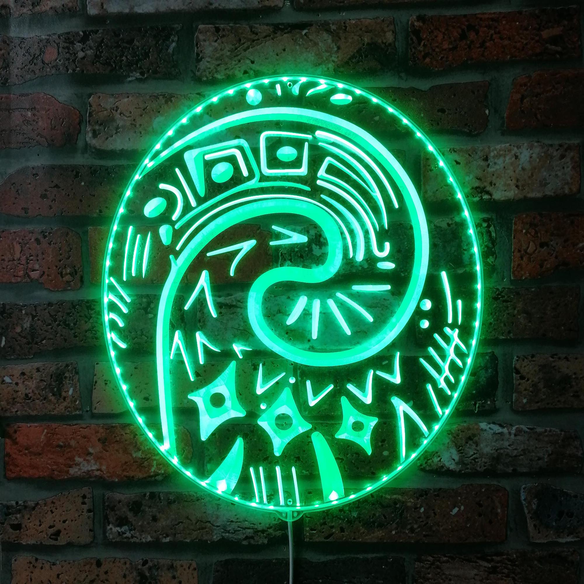 Moana Te Fiti Heart Dynamic RGB Edge Lit LED Sign