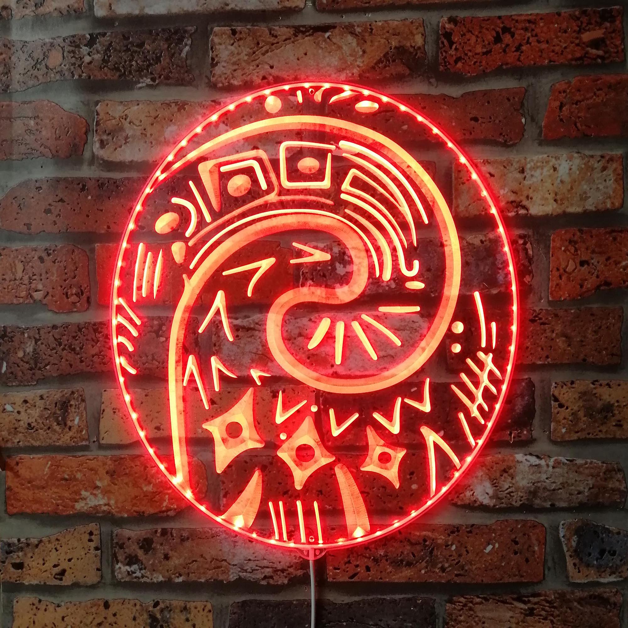 Moana Te Fiti Heart Dynamic RGB Edge Lit LED Sign