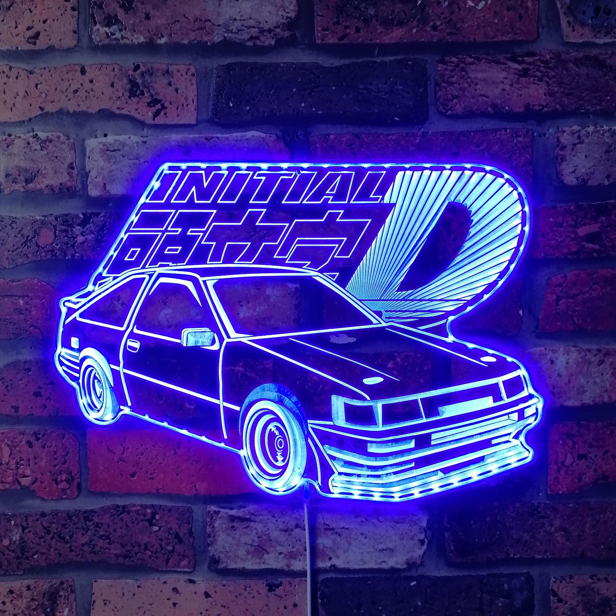 Initial D Toyota Dynamic RGB Edge Lit LED Sign