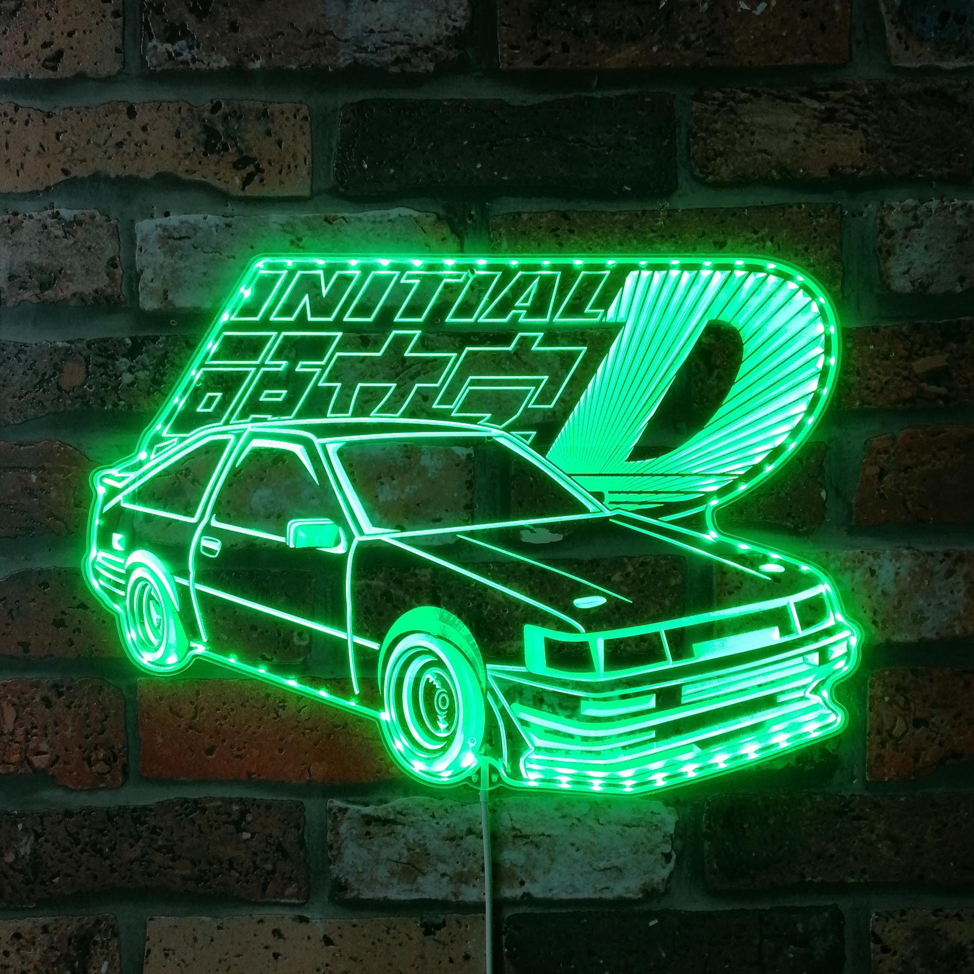 Initial D Toyota Dynamic RGB Edge Lit LED Sign