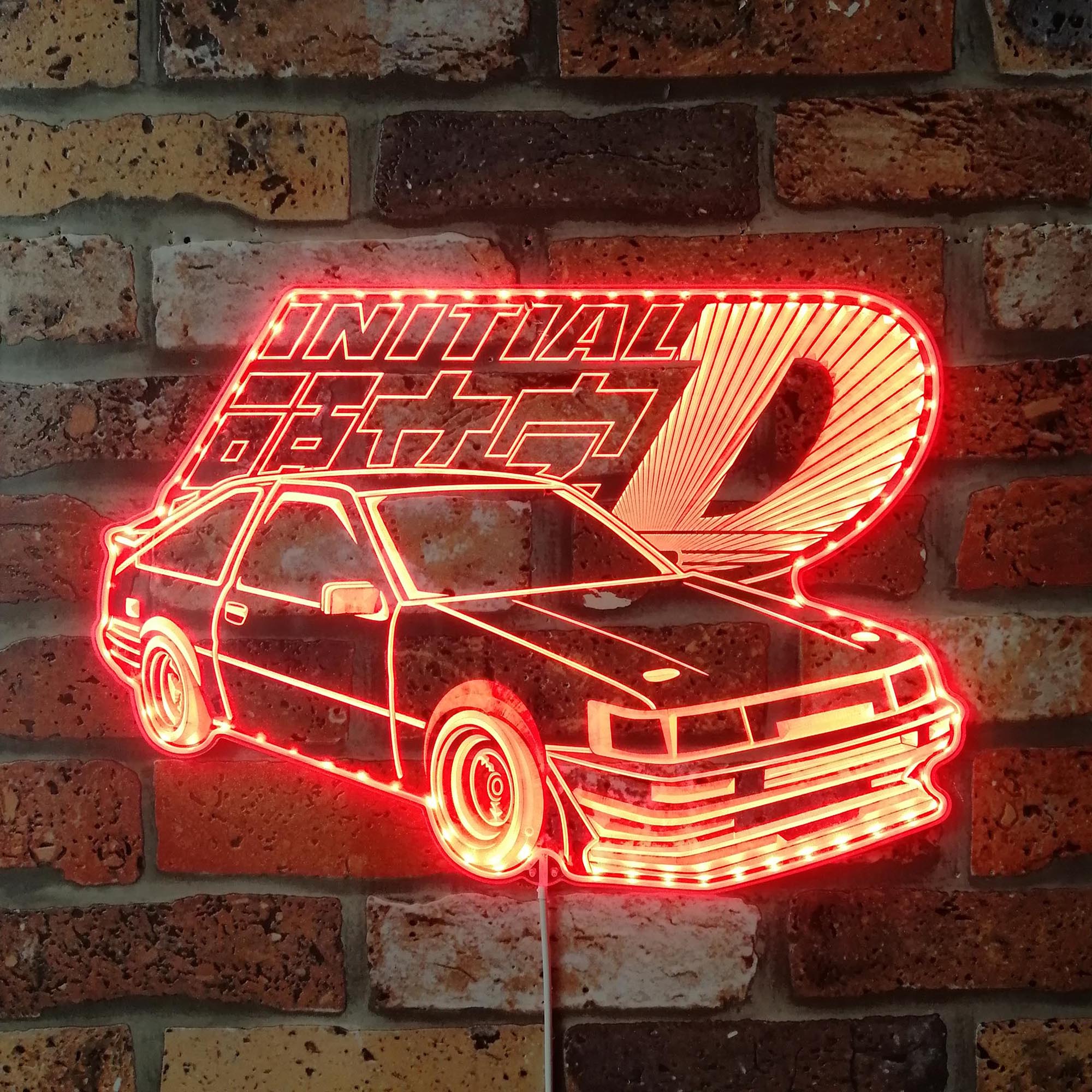 Initial D Toyota Dynamic RGB Edge Lit LED Sign