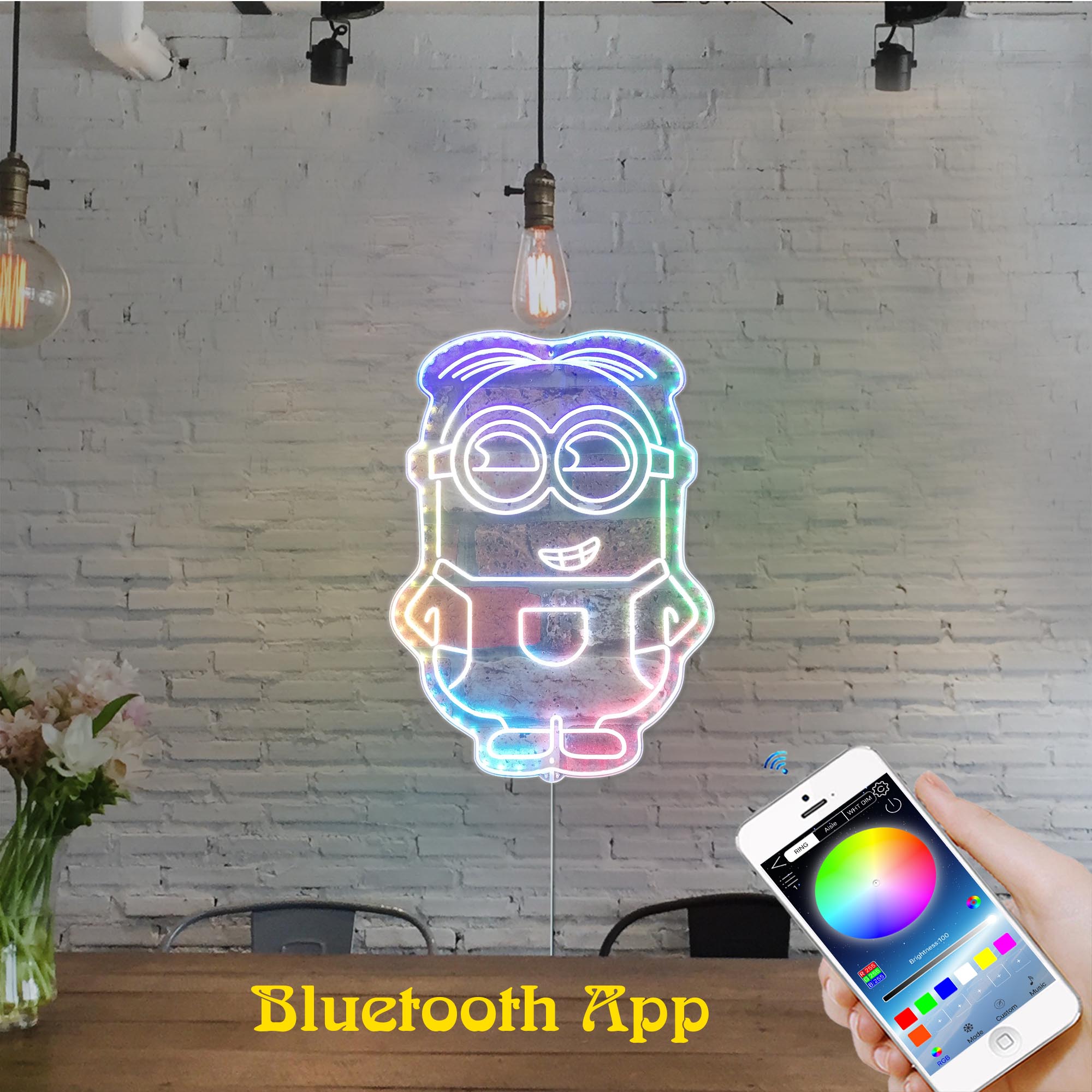 Minions Dynamic RGB Edge Lit LED Sign