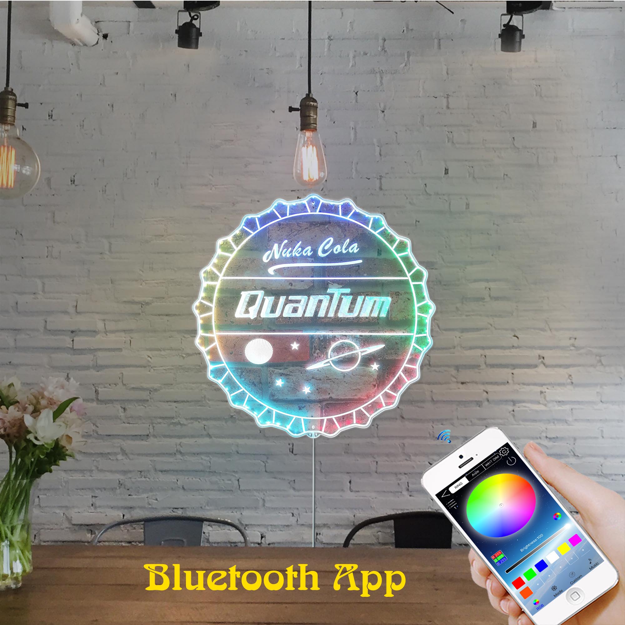 Nuka Cola Quantum Dynamic RGB Edge Lit LED Sign