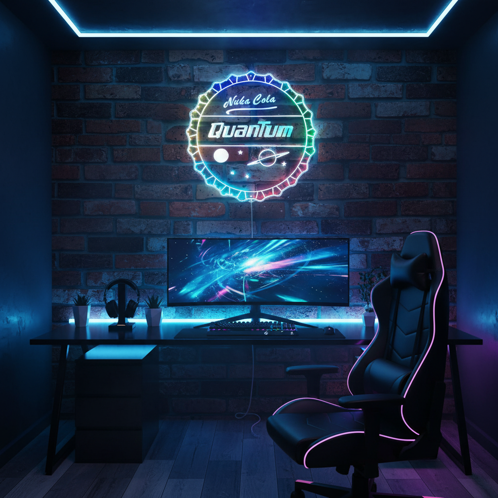 Nuka Cola Quantum Neon RGB Edge Lit LED Sign